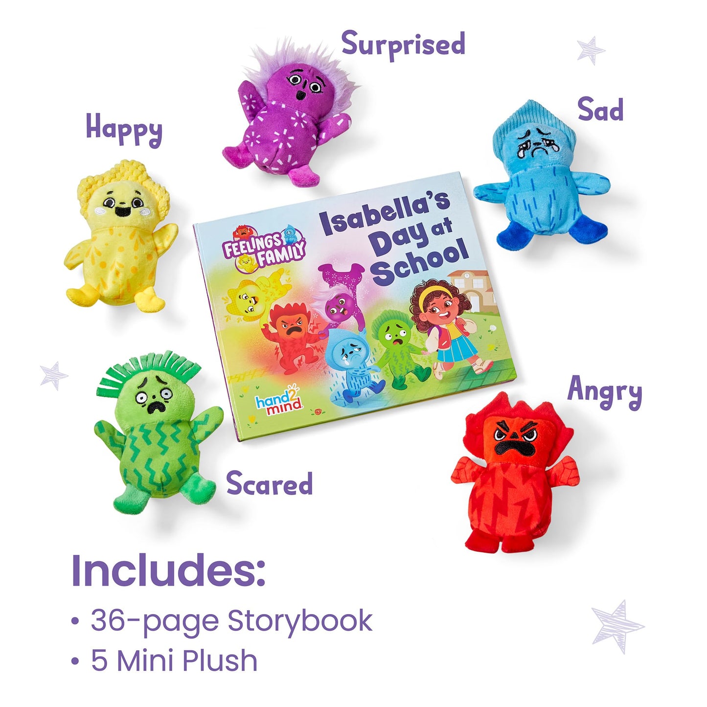 hand2mind Feelings Family Introductory Storybook and Plush