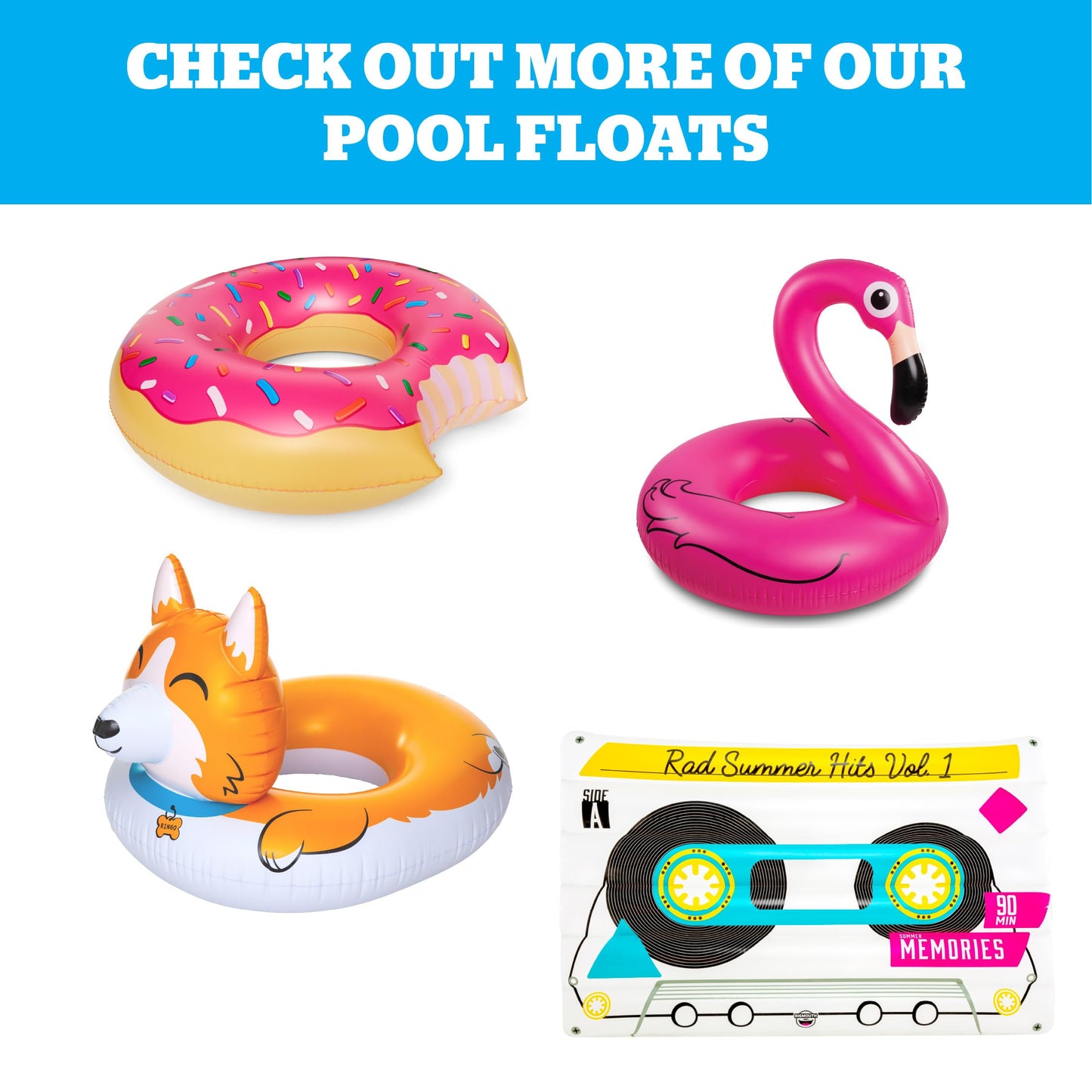 BigMouth Inc. Giant Octopus Tentacles Pool Float, 5 Feet Wide, Inflatable Floatie Tube, Blow-up Swim Ring, Outdoor Summer Pool Party Water Toy