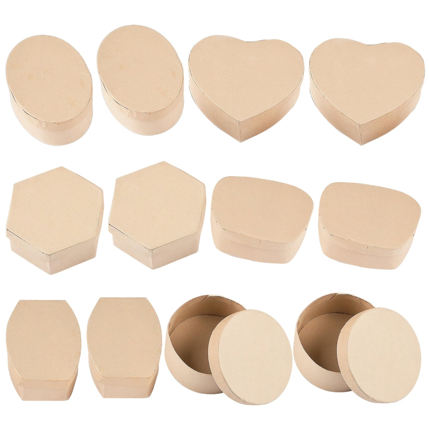 Fun Express DIY Cardboard Box Assortment -12 Pieces - Kids do it Yourself Crafts