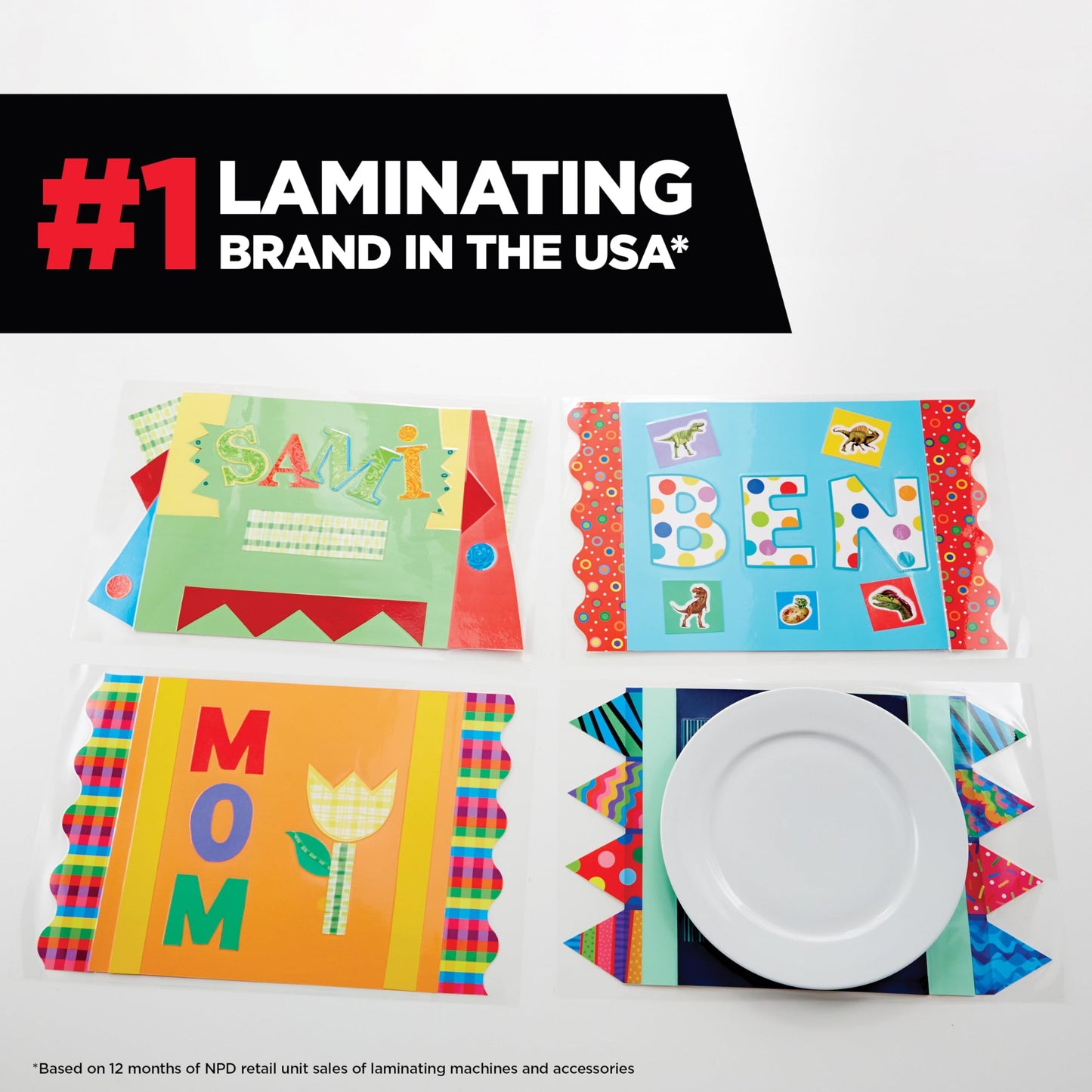 Scotch Self-Seal Laminating Sheets, Letter Size 9 in x 12 in, Single Sided, Pack of 50