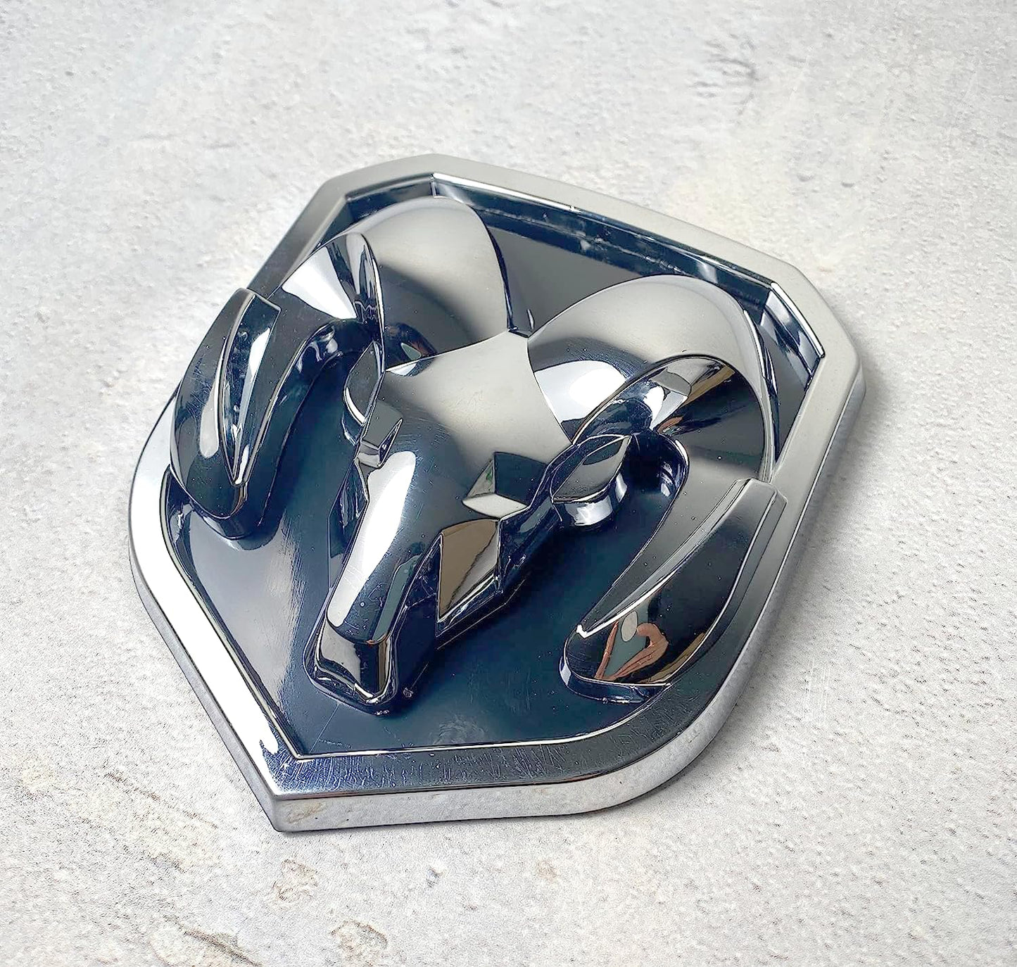 Autogem Chrome RAM Grille Emblem – Fits 2013–2018 RAM 1500, 2500, 3500 – Durable ABS Replacement Badge