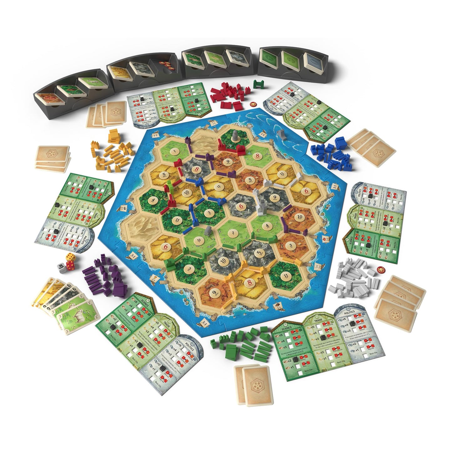 CATAN Cities & Knights 5-6 Player Board Game Extension (6th Edition) Add More Players, Strategy Game for Kids & Adults, Ages 12+, 3-6 Players, 90-120 Minute Playtime, Made by Catan Studio