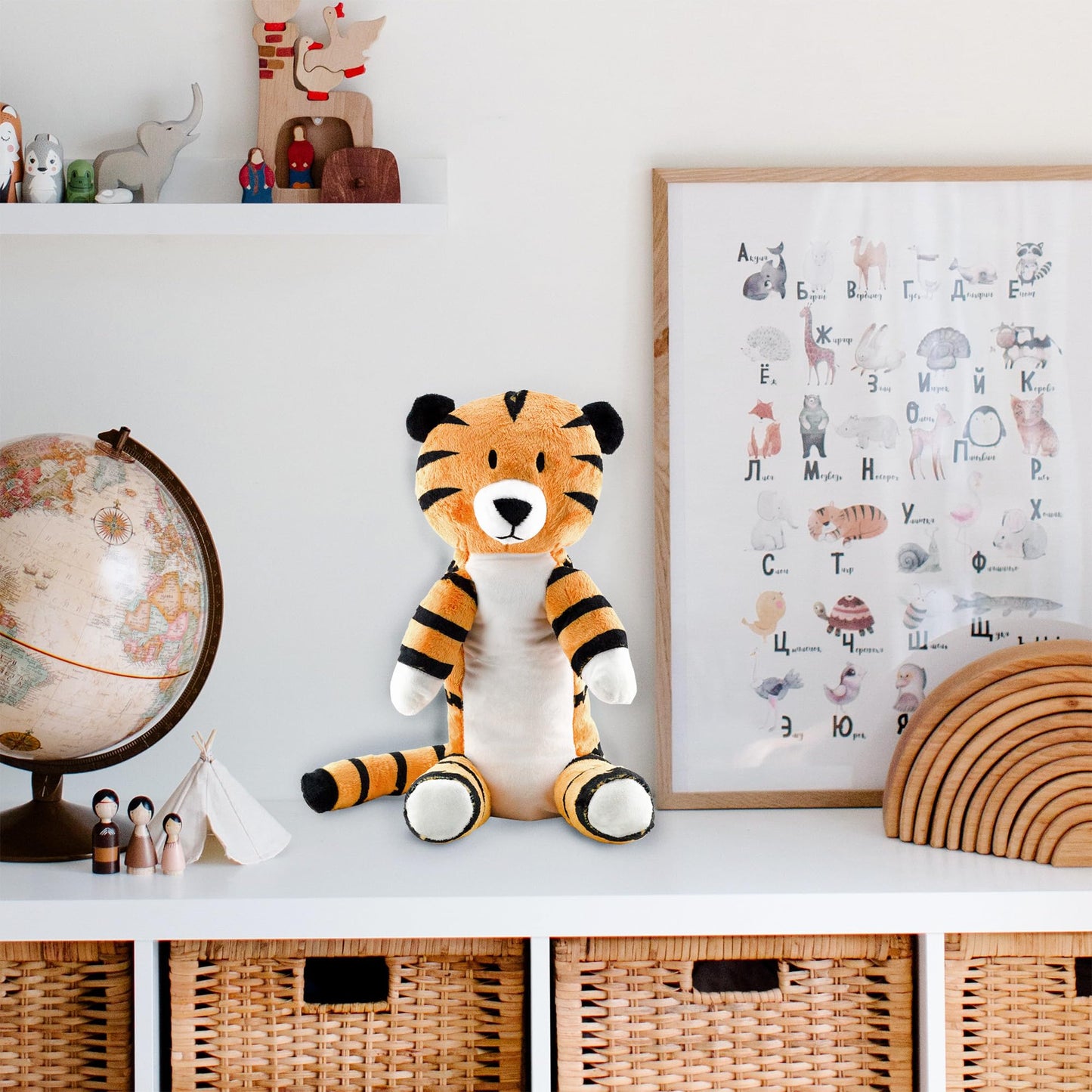 Regit The Plush Tiger Toy, 17-Inch Tall Striped Sitting Tiger