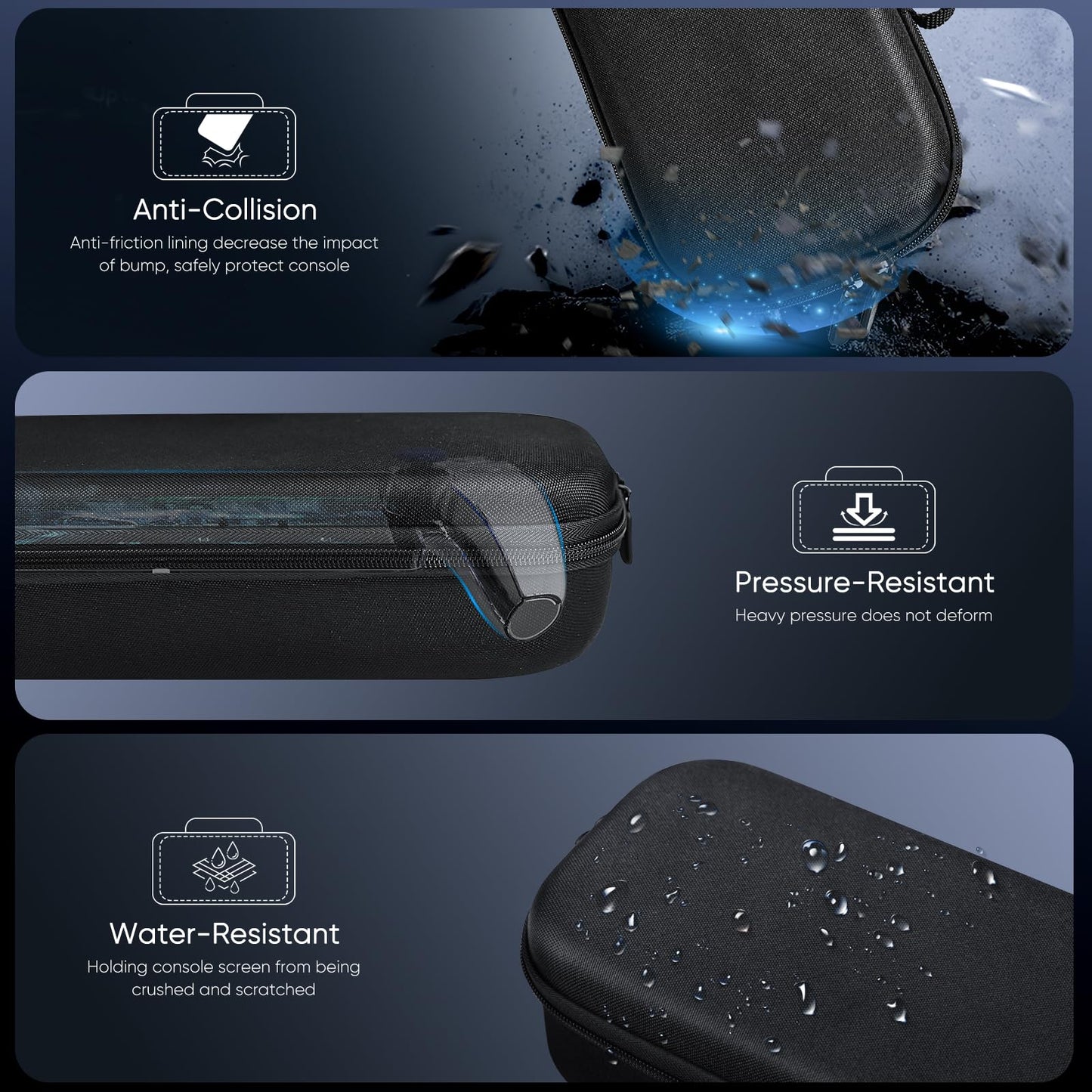 10 in 1 Accessories Kit for Playstation Portal, KOVA Carrying Case & TPU Skin Cover with Kickstand for PS5 Portal Console, Travel Shell with 2* Screen Protector & 4* Thumb Grip for PS Portal Handheld