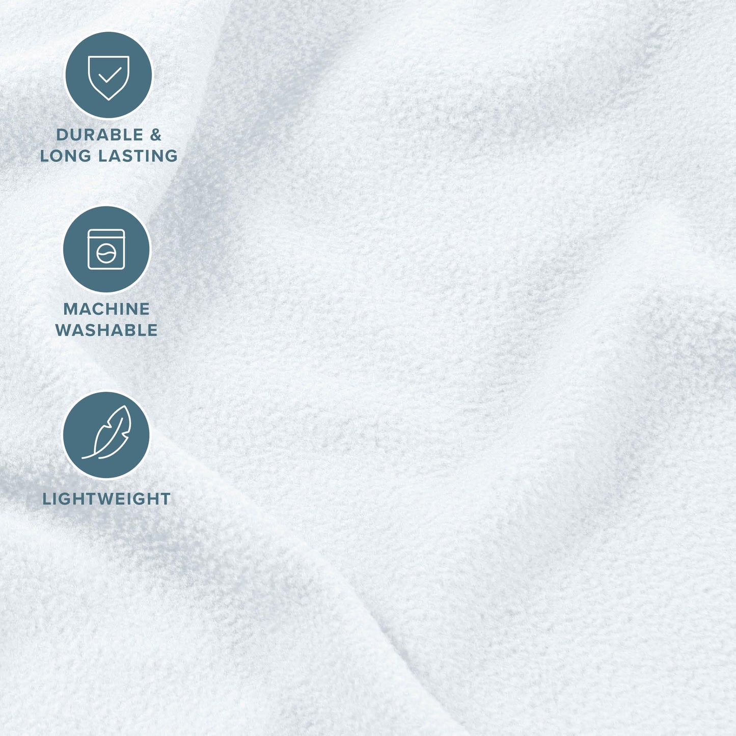 Bare Home Super Soft Fleece Sheet Set - Full Size - Extra Plush Polar Fleece, No-Pilling Bed Sheets - All Season Cozy Warmth (Full, White)