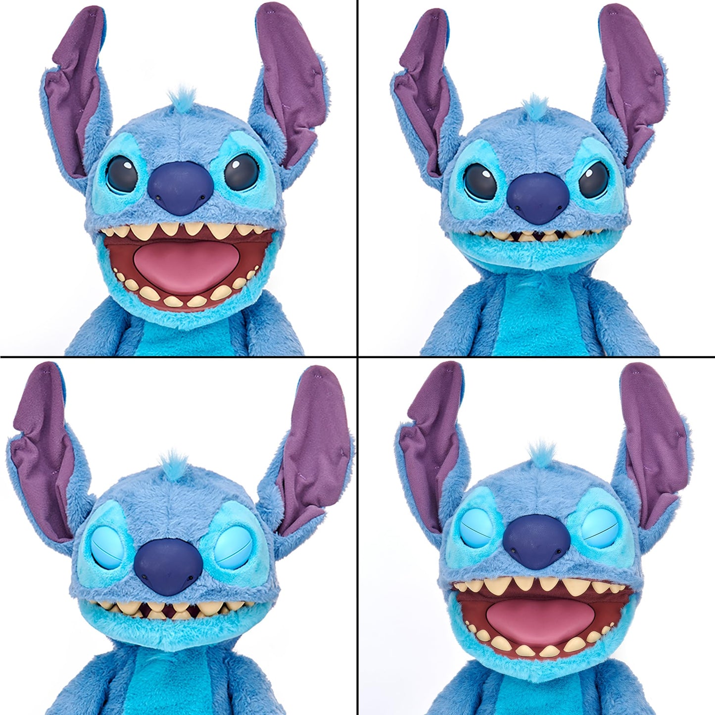 Disney Stitch Interactive Animatronic Pet| REALFX | Looks, Feels, Sounds Real! Over 100 Sounds and Reactions | Officially Licensed | Reacts to Touch & Movement