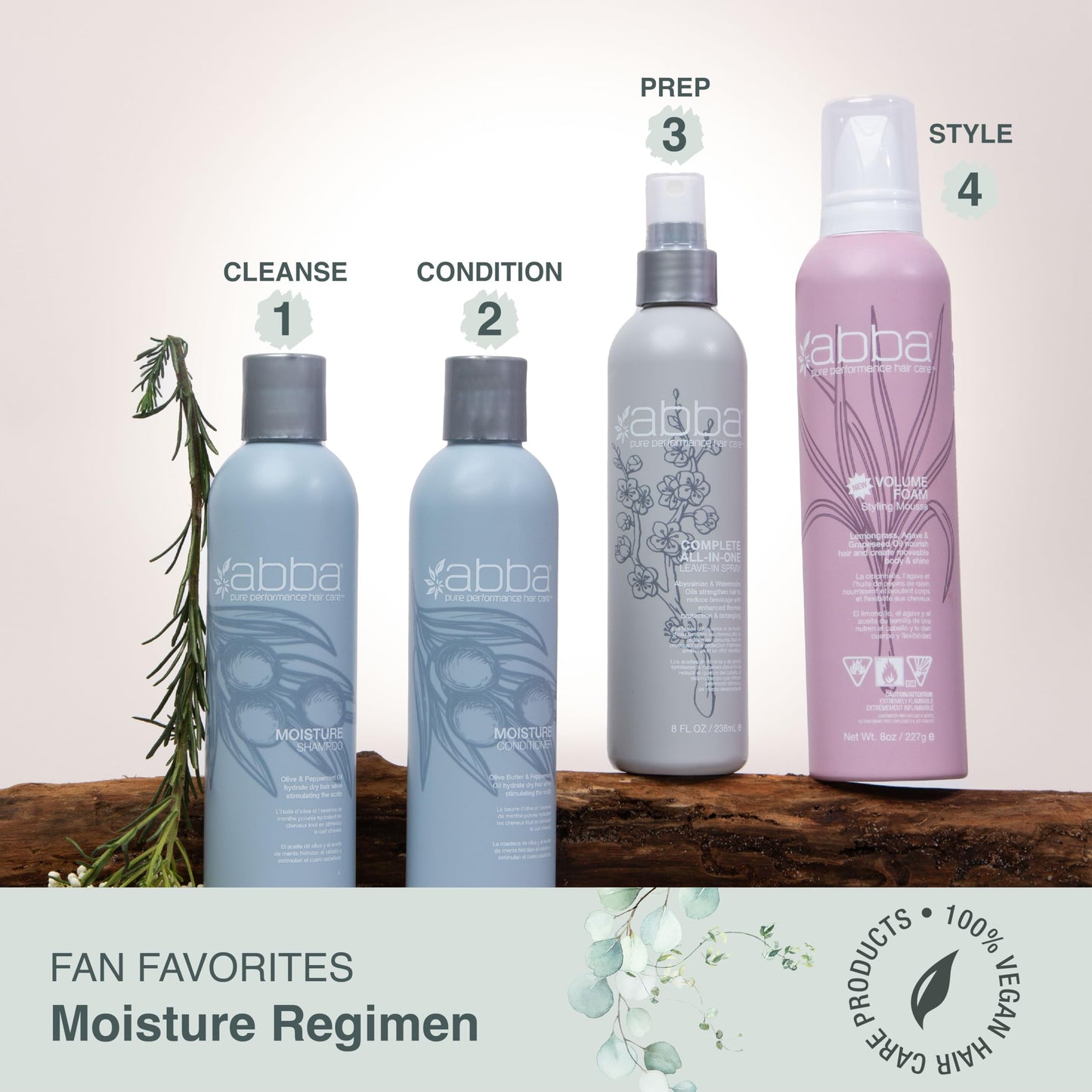 ABBA Moisture Conditioner, Olive Butter & Peppermint Oil, 32 Fl Oz