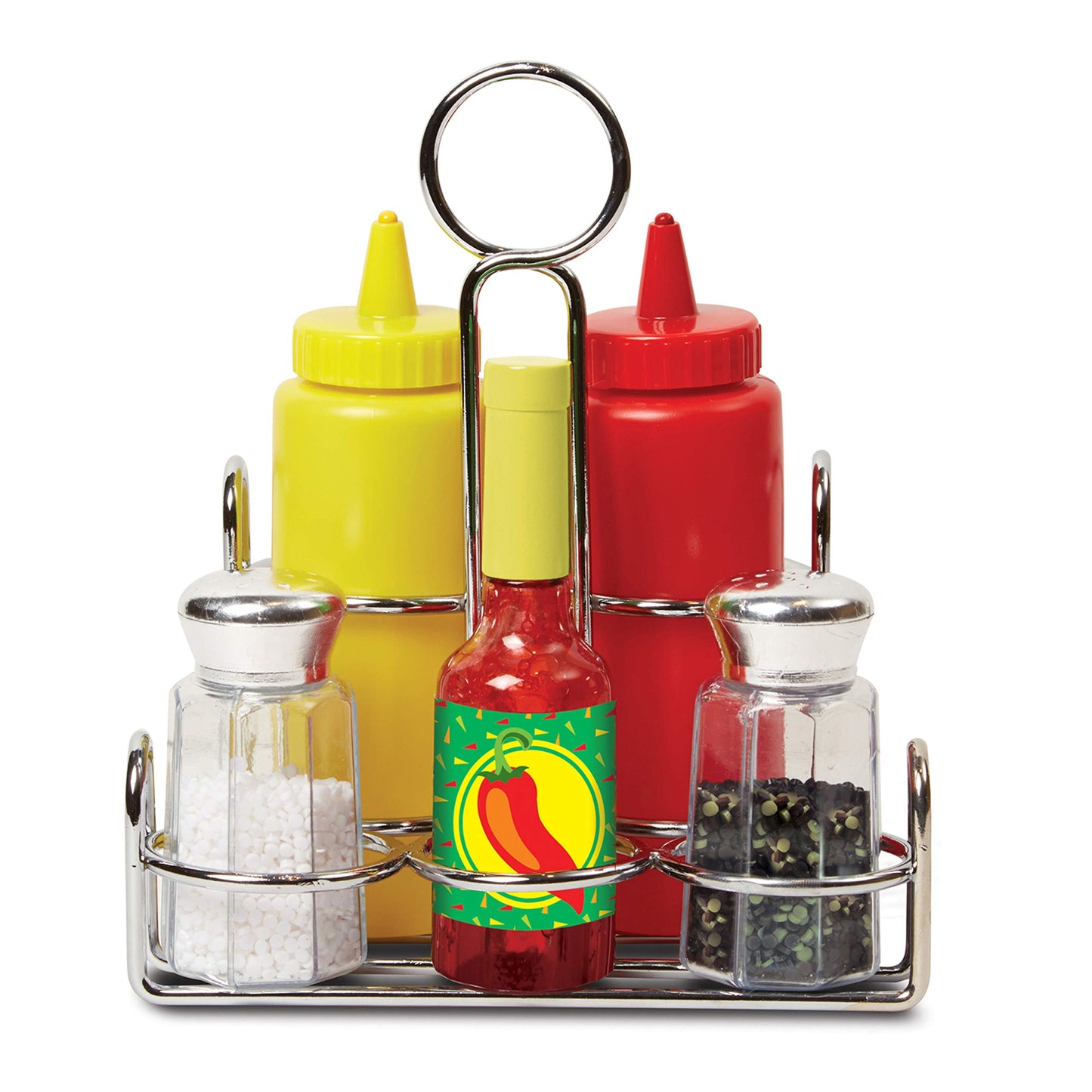 Melissa & Doug 6-Piece Condiments, Play Food Set with Kids Play Kitchen Accessories, Preschool Learning Toys for Girls & Boys 3+ (Pack of 2)