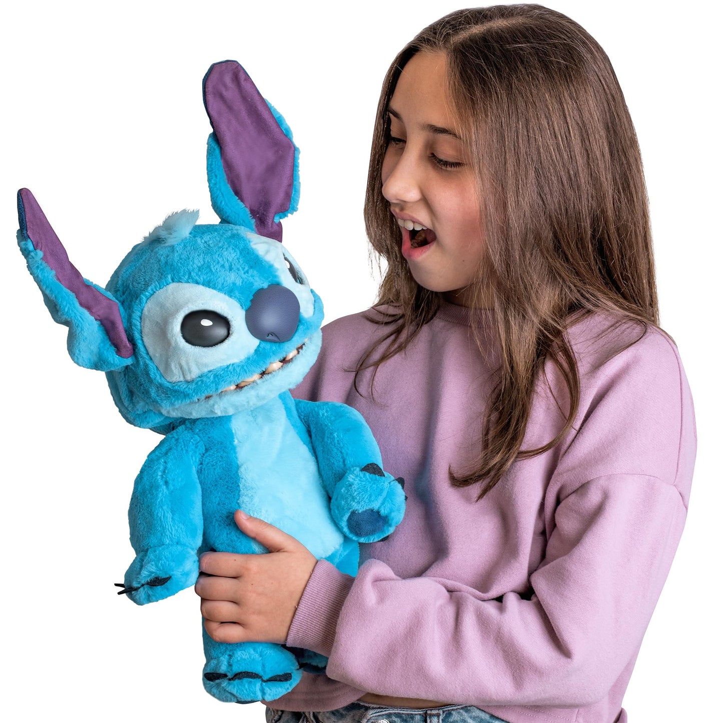 Disney Stitch Interactive Animatronic Pet| REALFX | Looks, Feels, Sounds Real! Over 100 Sounds and Reactions | Officially Licensed | Reacts to Touch & Movement