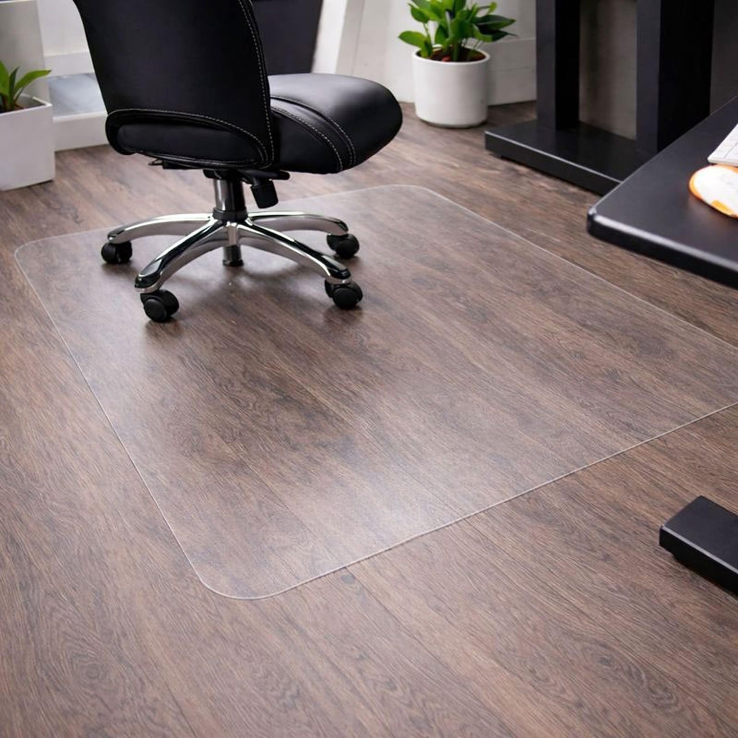 Marvelux Heavy Duty Polycarbonate Office Chair Mat for Hardwood Floors 36" x 48", Clear Hard Floor Protector Mat, Rectangular Floormat, Shipped Rolled