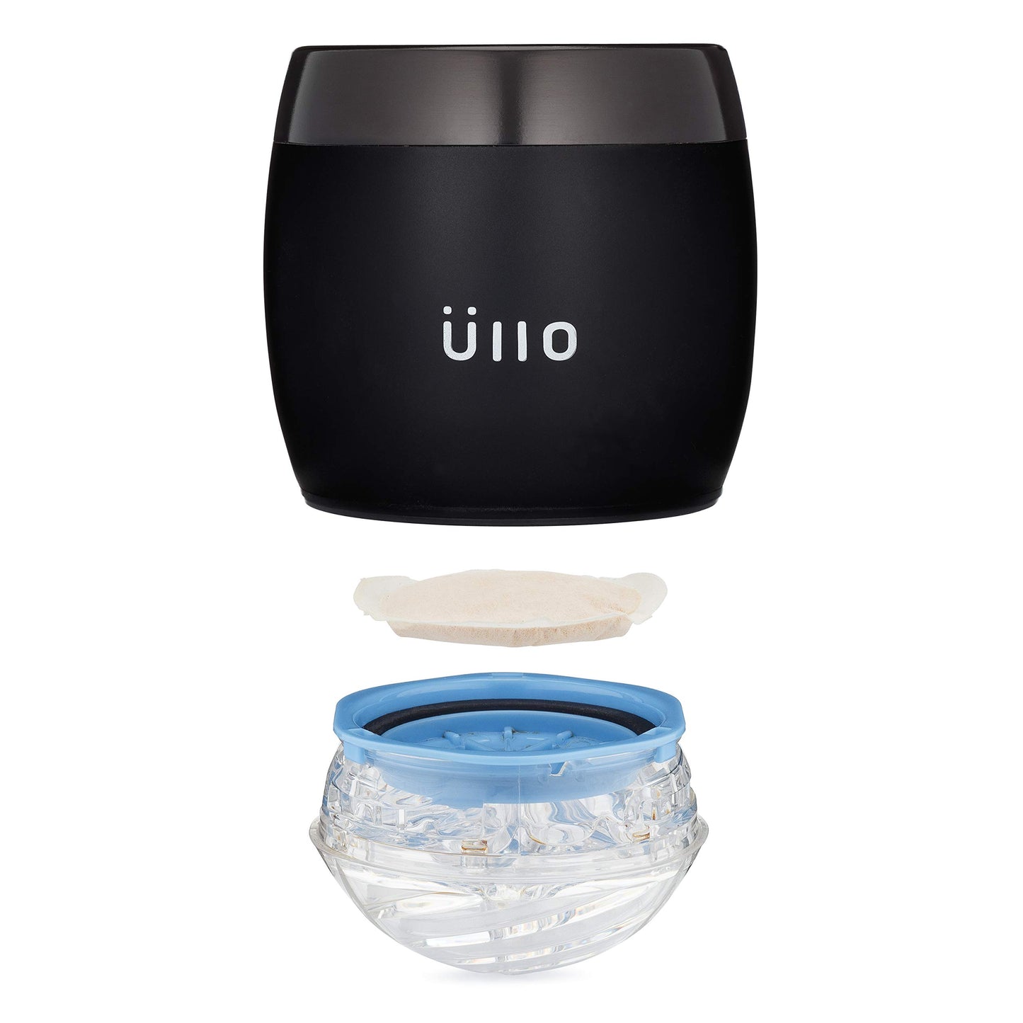 Ullo Chill Wine Purifier, Aerator, and Chiller with 4 Selective Sulfite Filters. Remove Histamines and Sulfites, Restore Taste, Aerate, and Chill with Ullo purified wine.