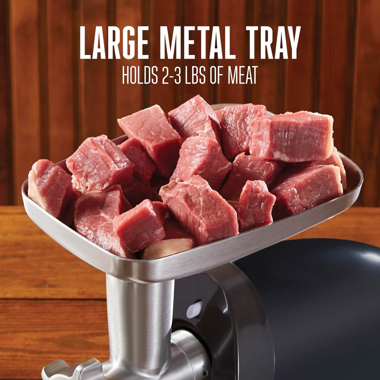 Weston Electric Meat Grinder & Sausage Stuffer, Num. 5 500 Watt, 5/8 HP Motor, Grinds 2 lbs Per Minute, Includes Stainless Steel Grinding Plates, Black (82-0330-W)