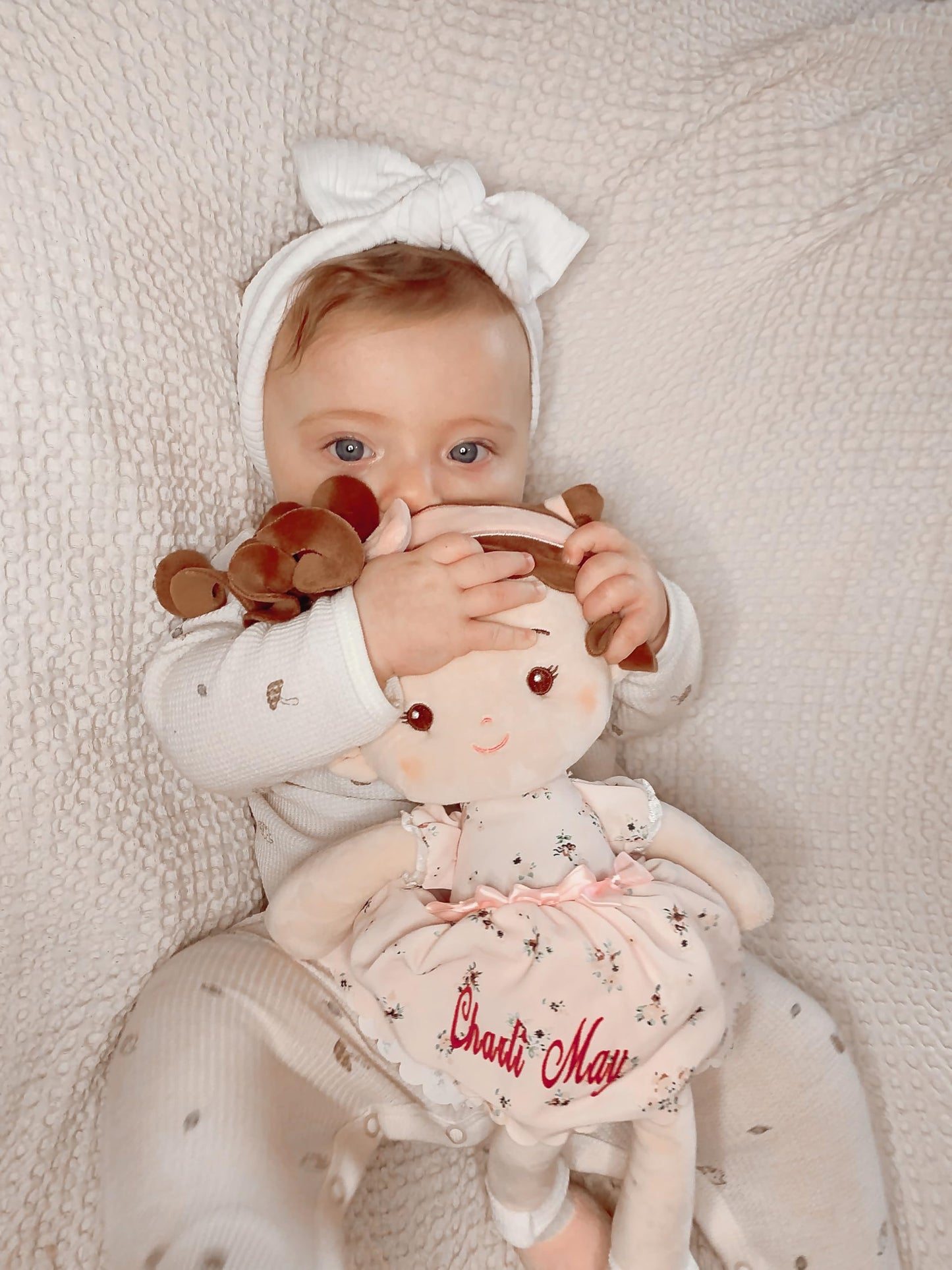 LeyaDoll Soft Baby Doll Toys (16''), My First Baby Rag Doll for 1 Year-Old Girl Birthday Gift, Leya Doll Christmas Plush Toys Gift for Toddler Kids Infants -Princess Breeze