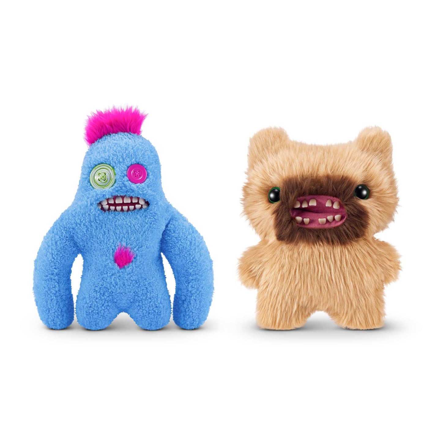 Fuggler Hairy Fuggs 9-inch Series 1 by ZURU, Funny Ugly Monster Plush Toy (2PK)