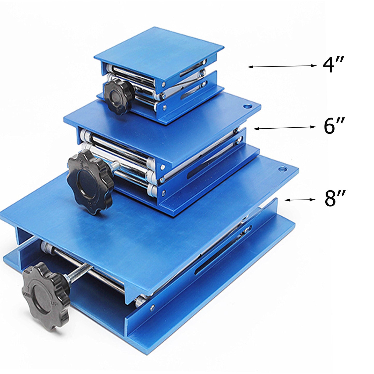 OESS Lift Table Lab Stand Lifter Scientific Scissor Lifting Jack Platform 8''X 8'' Aluminium Oxide