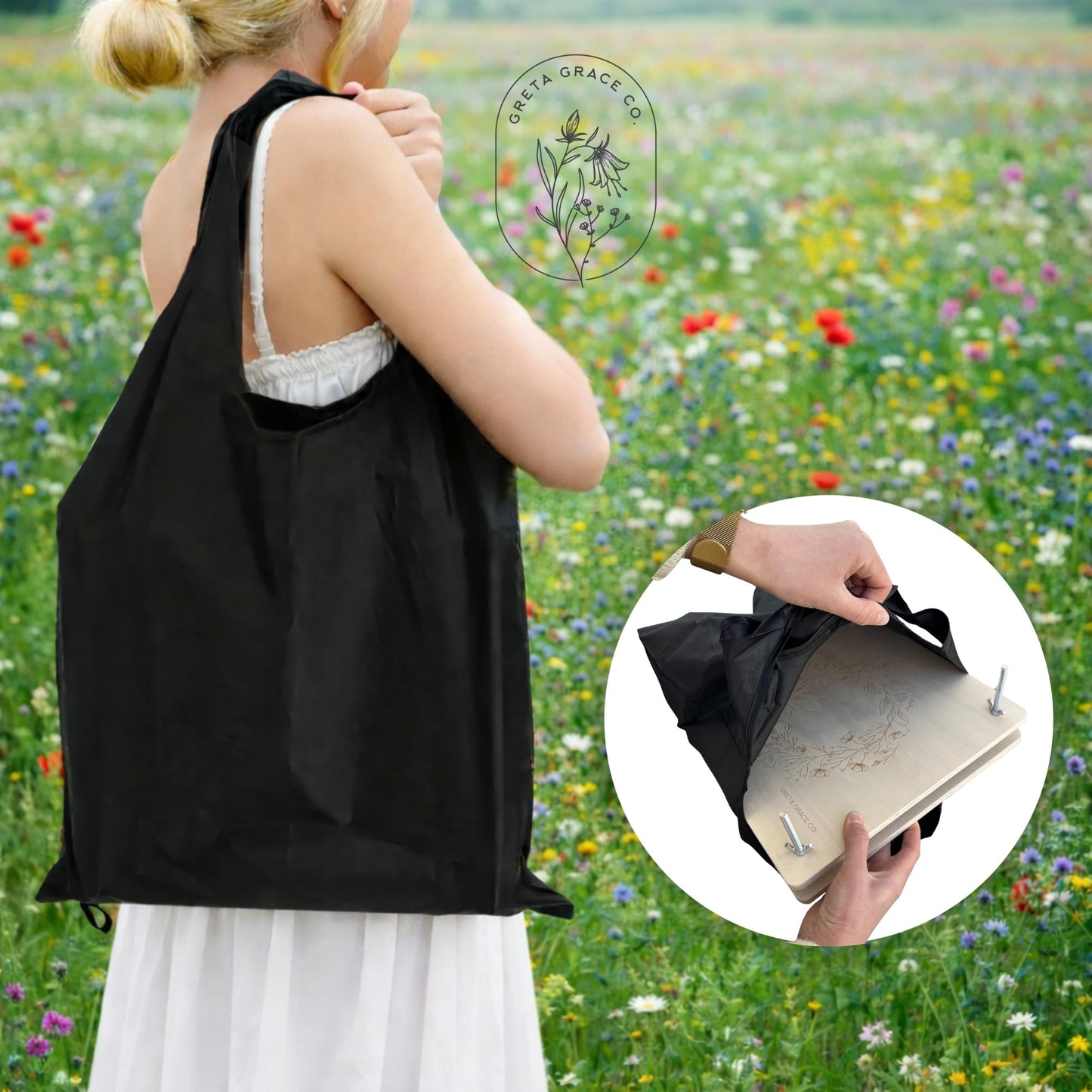 Extra Large Flower Press Kit | 11"x11" 10 Layers | Premium Wooden Pressing Boards, Tools, & Storage Bag | DIY Pressed Flower Plant Preservation Kit | Great Gift | Crafting Kits for Adults & Kids