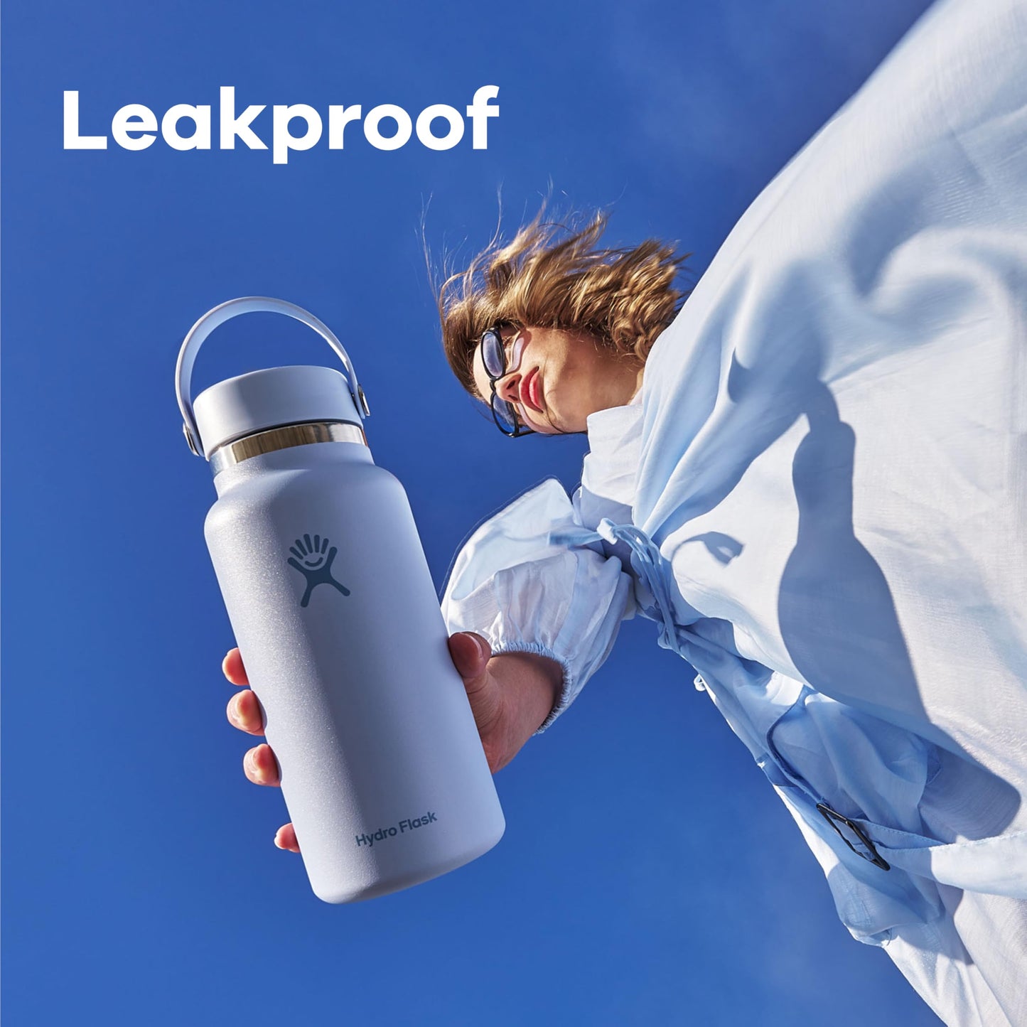 Hydro Flask Water Bottle - Insulated Stainless Steel - Wide Mouth Flex Lid, Non Spill, Leakproof and Refillable in 32 Oz Aloe Green