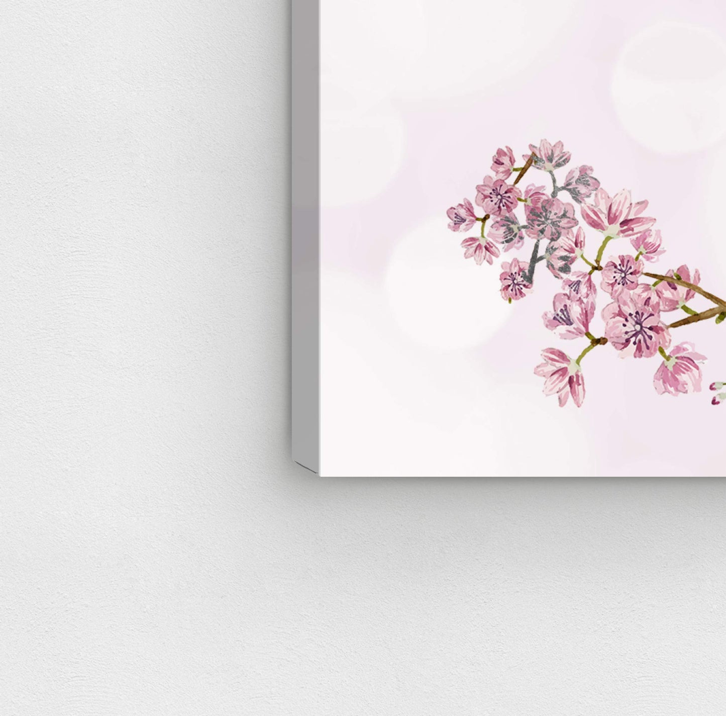 The Oliver Gal Artist Co. Fashion and Glam Wall Art Canvas Prints 'Sakura Love Silver' Home Décor, 30" x 20", Pink