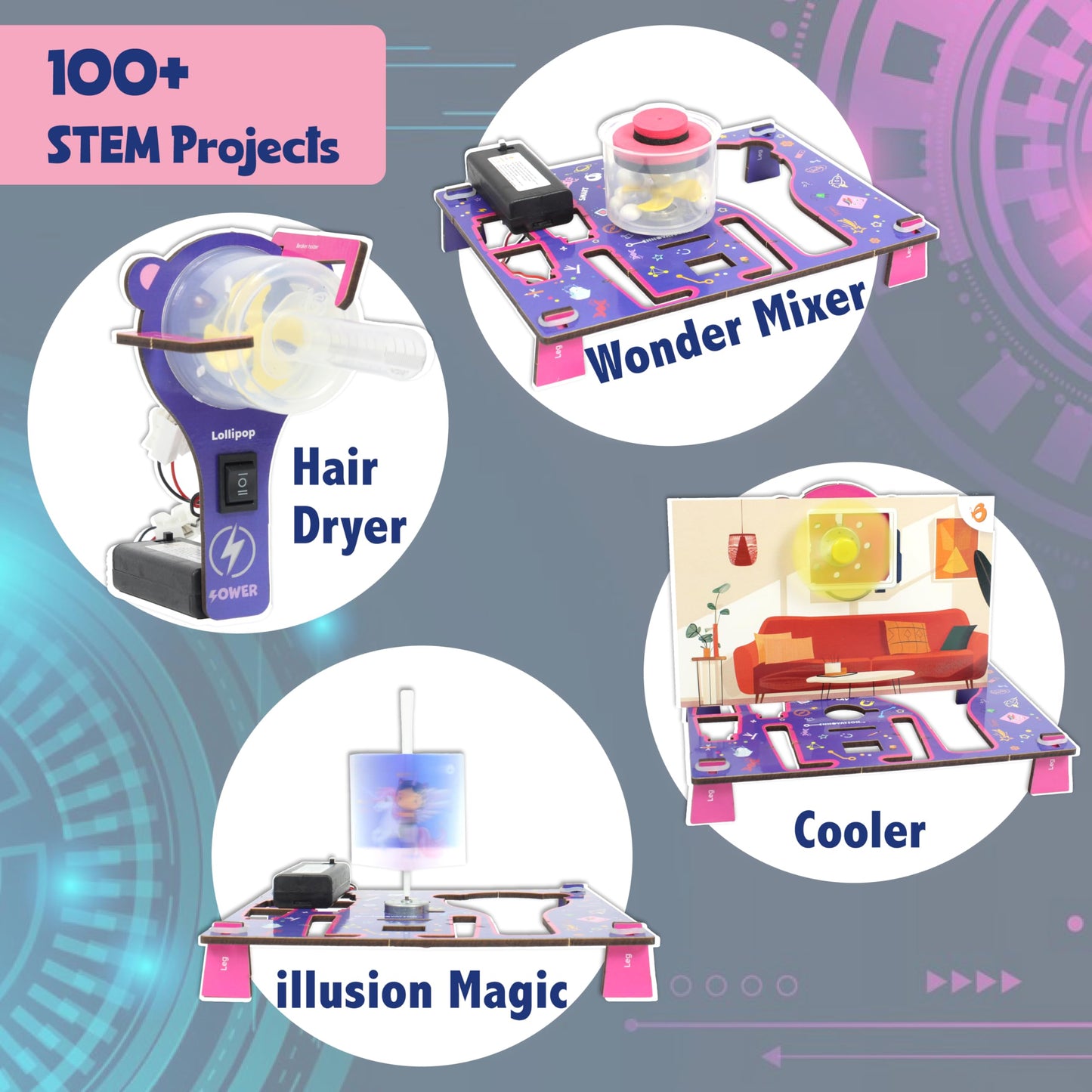 ButterflyEdufields - 100+ STEM Projects | Mini Engineering Kit for Girls Ages 8-10-12-15 | Latest DIY Science Experiments for Kids | Kids Toys