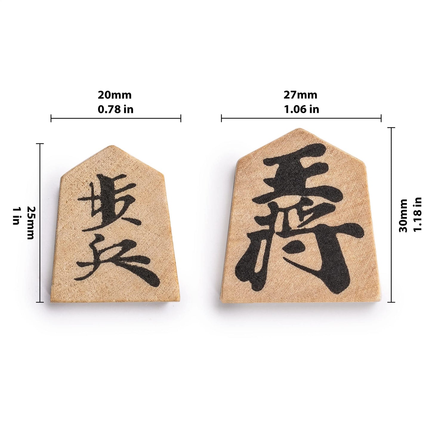 Wooden Shogi Japanese Chess Table w/Drawers and Chessmen Game Set