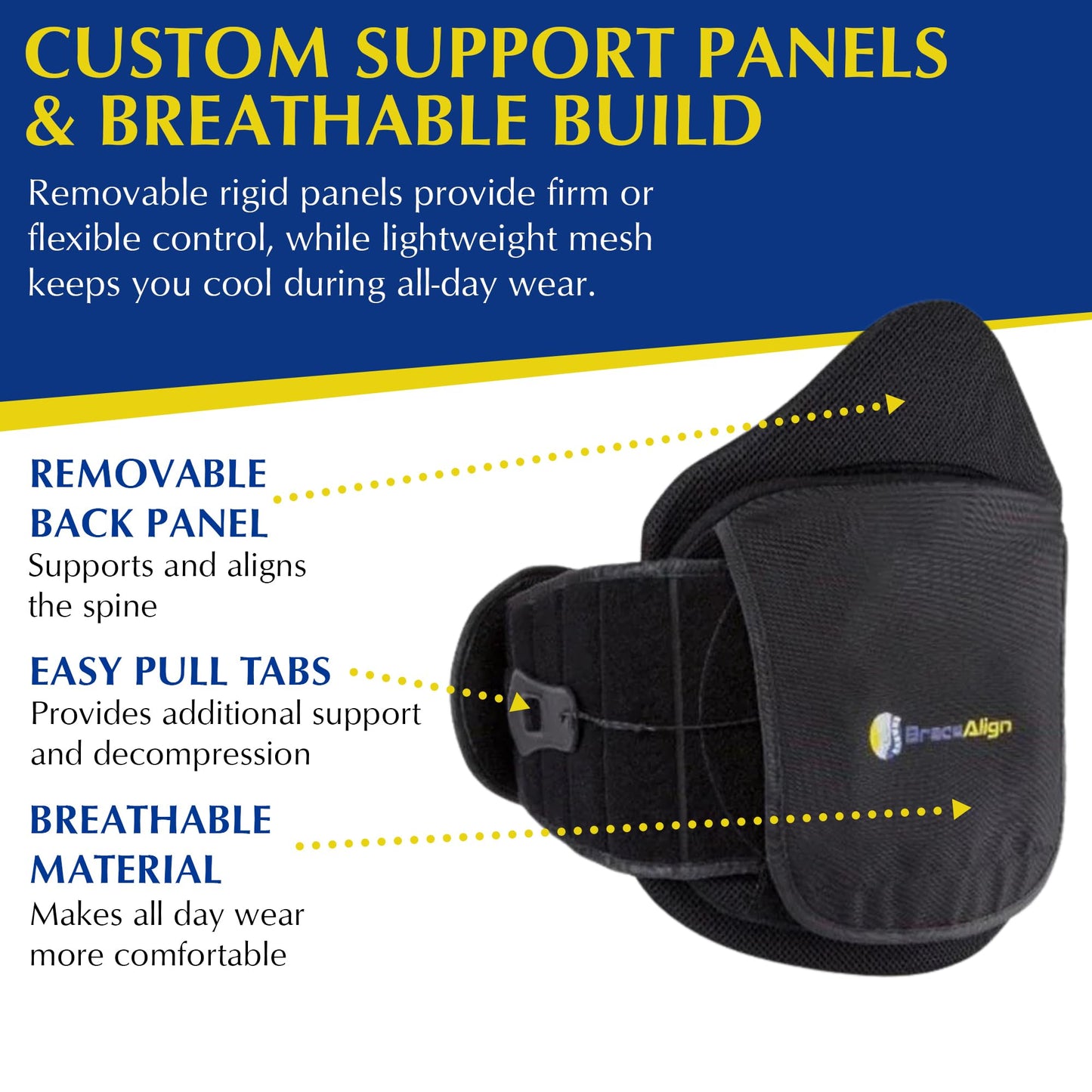 Brace Align Plus Size VertebrAlign LSO Lumbar Back Brace – Relief for Herniated Discs, Sciatica, Slipped Discs & DDD Pain L0631 L0637 L0648 L0650 (Waist 23″–66″)