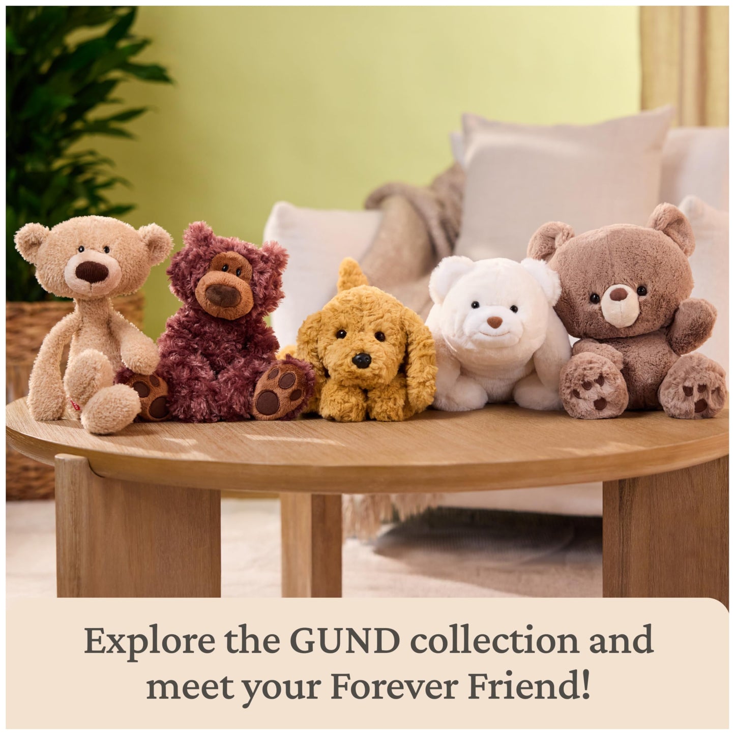 GUND Forever Friends: Toothpick Classic Teddy Bear, Premium Stuffed Animal for Ages 0 and Up, Beige, 15”