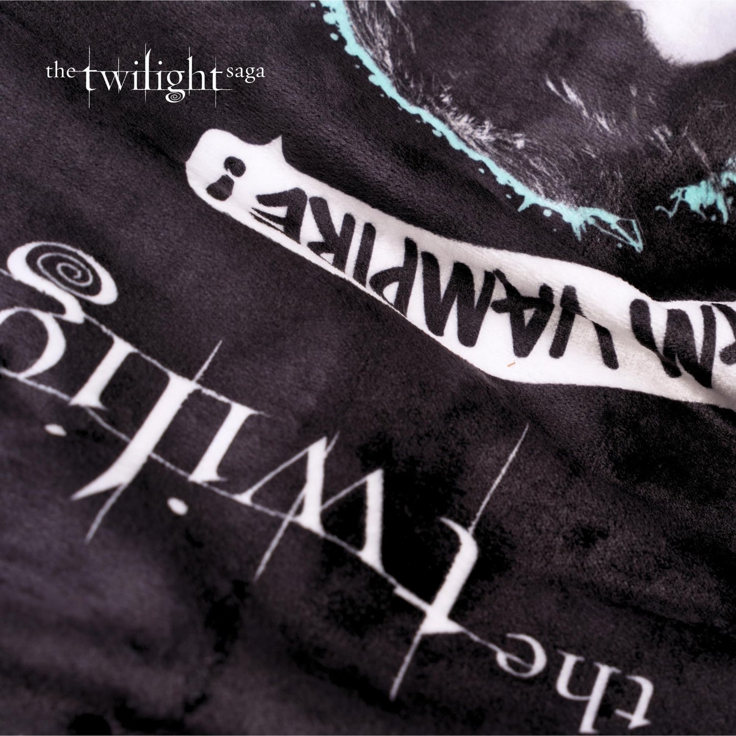Twilight The Saga Throw Blanket, Super Soft Cozy Plush Bedding, 60" x 46", Team Jacob Team Edward (Officially Licensed Product) by Franco Collectibles