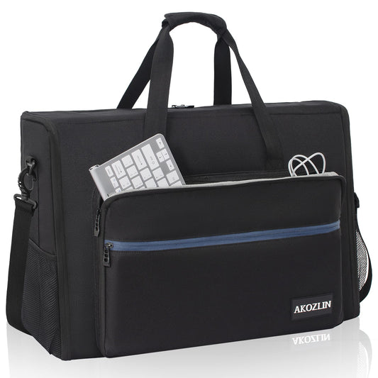 AKOZLIN LCD Screens/TVs(up to 2) Transport Tote Bag for 24" Displays Padded Monitor Carrying Case (NOT FOR IMAC) Travel Bag With Shoulder Strap,Large Accessories Pocket