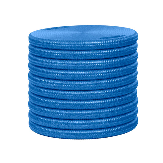 ECR4Kids CircleSpots, Seating Pads, Blue, 10-Pack
