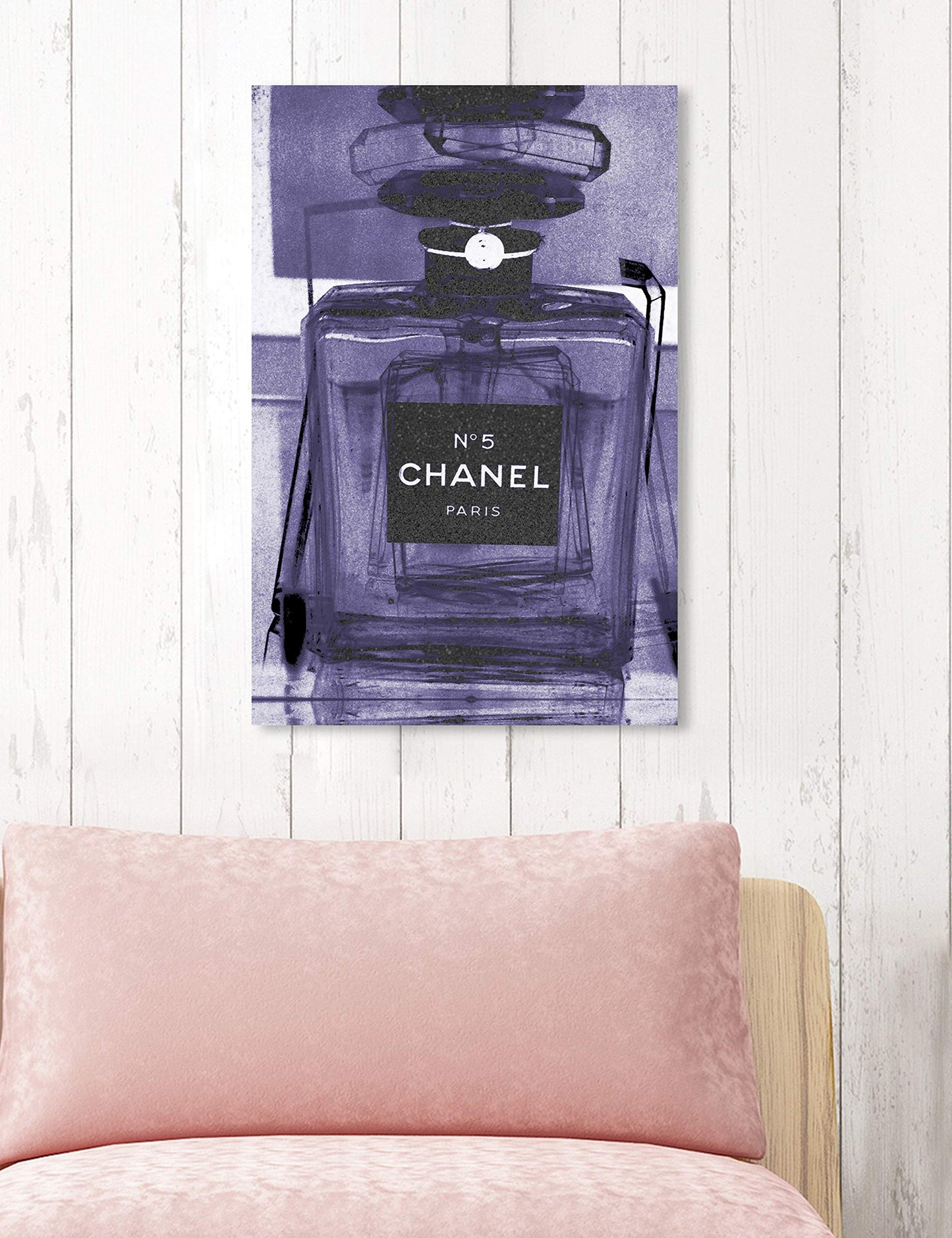 The Oliver Gal Artist Co. Fashion Wall Art Canvas Prints 'Infinite Glam Amethyst' Home Décor, 16 in x 24 in, Purple, Black