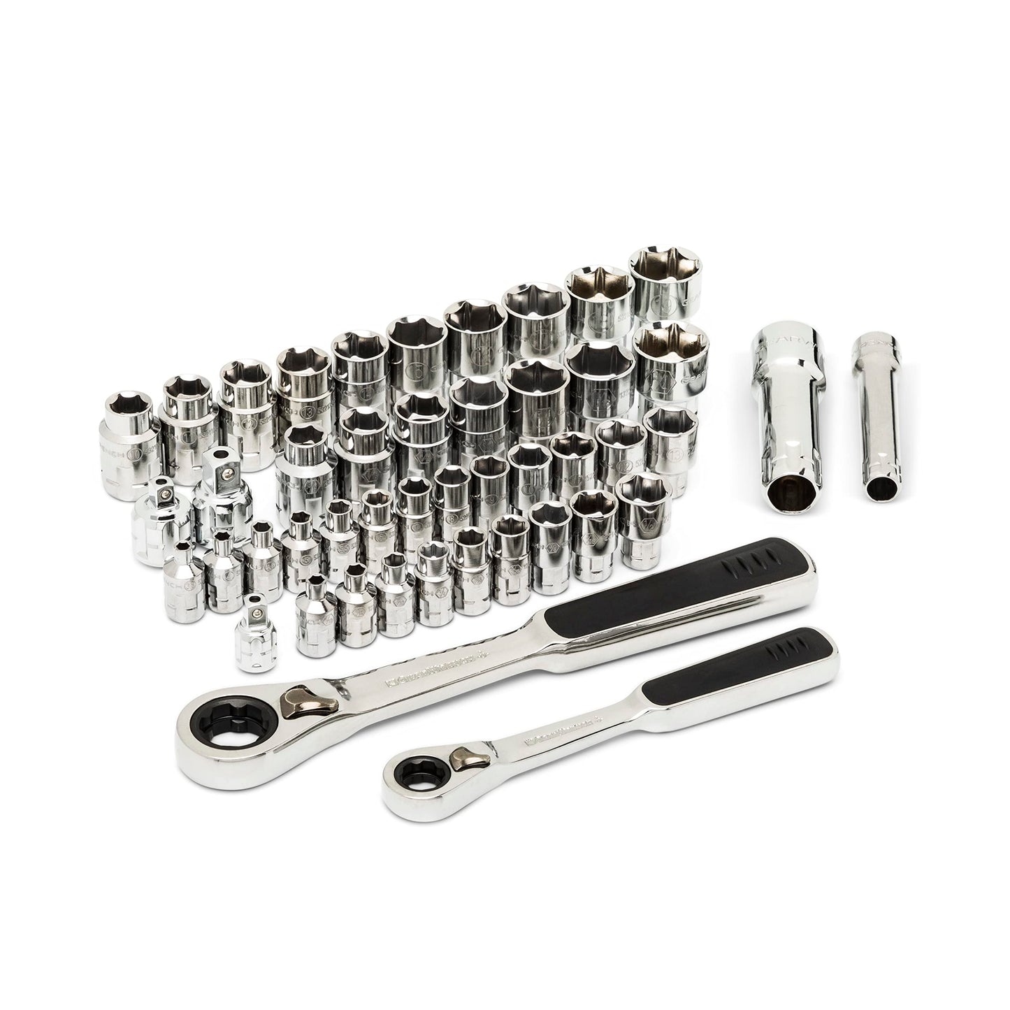 GEARWRENCH 46 Pc. 1/4" & 3/8" Drive 6 Pt. Pass-Thru™ Mechanics Tool Set, SAE/Metric - 8946