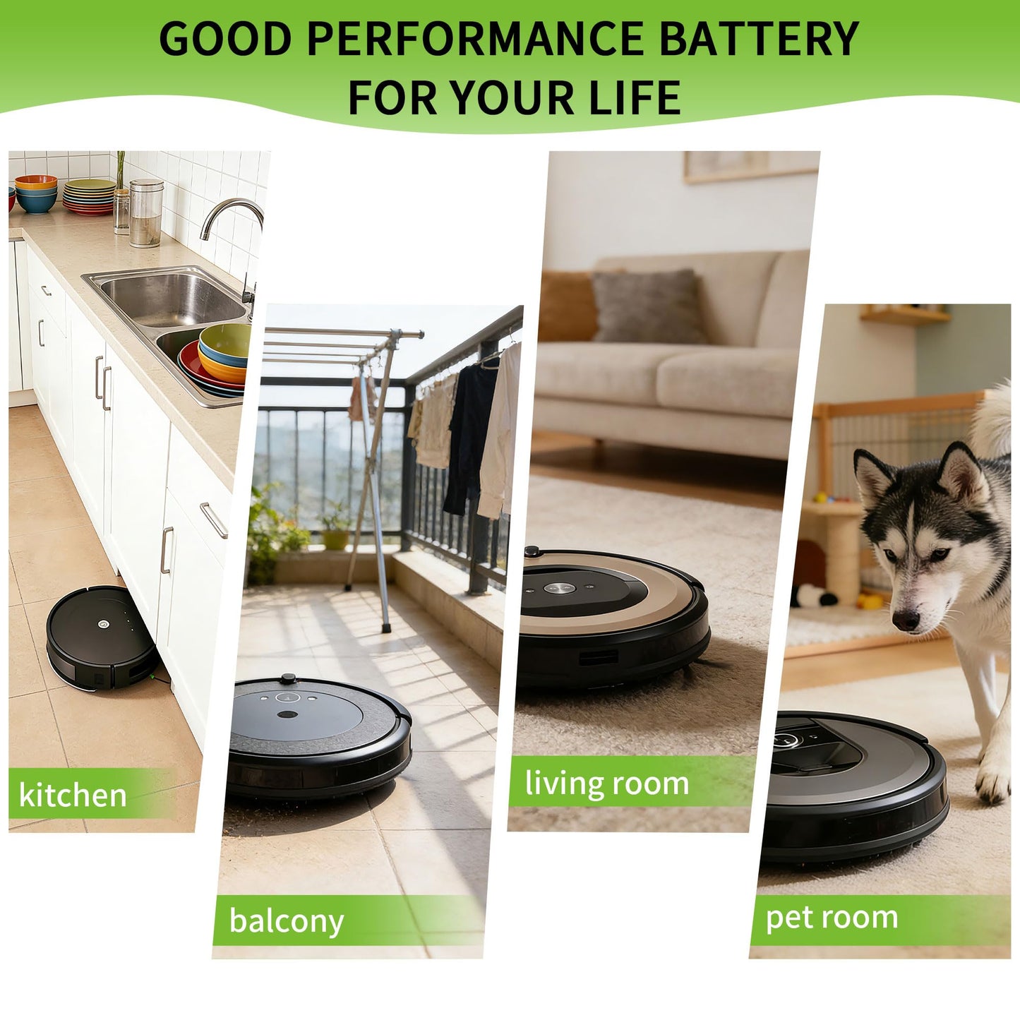ABL-F 75Wh Replacement Li-ion Battery Compatible with iRobot Roomba j & i Series j7 j7+ j7plus i7 i7+ 7150 7550 j9 j9+ i8 i8+ i8550 / e Series e5 e5150 e5152 e5154 e5158 e6 e6198 i3 i3+ 3150 3158