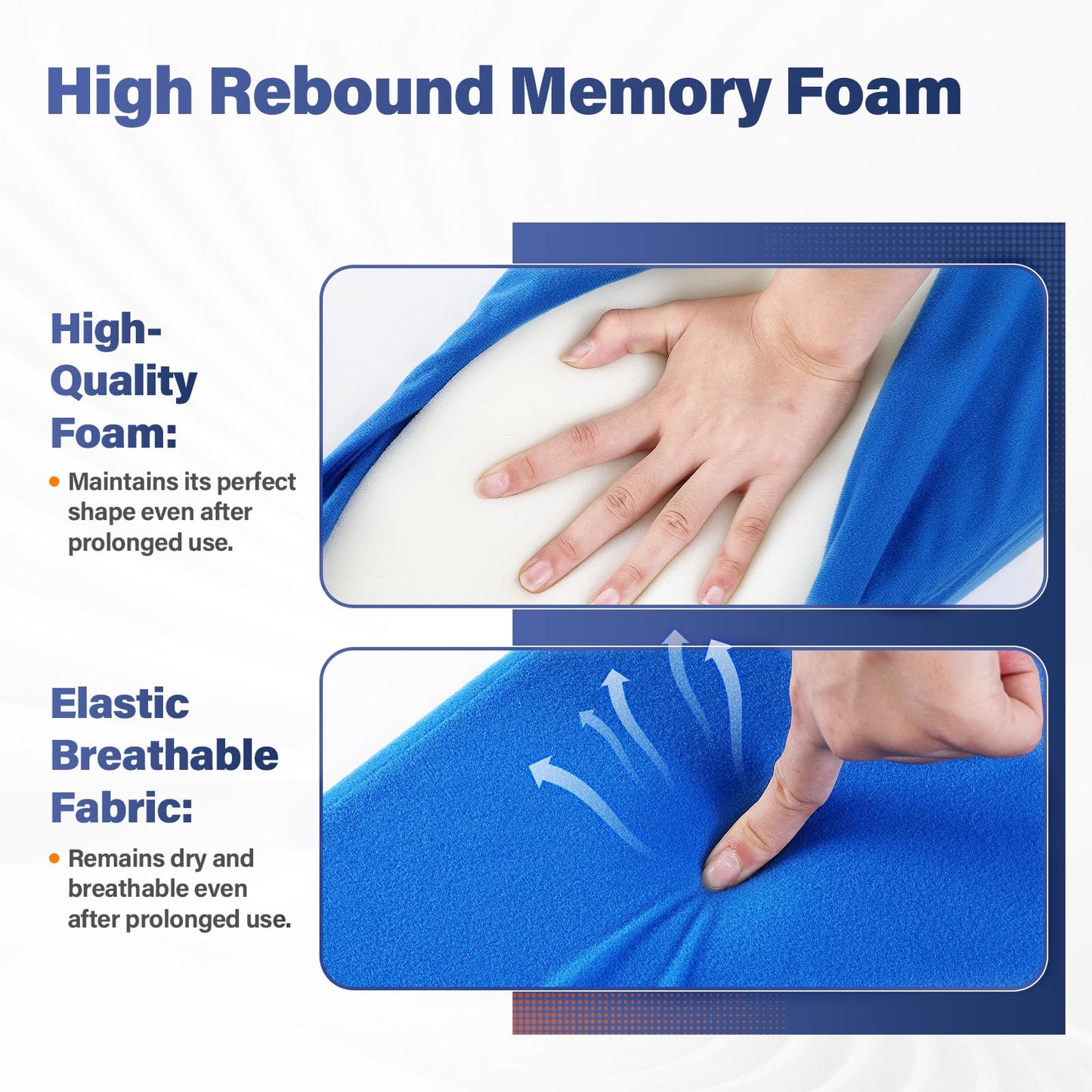 Eizome Hip Abduction Pillow- Pillow for Hip Replacement Surgery for Leg Support and Prevention of Dislocation - Suitable for The Elderly, Disabled, and postoperative Patients