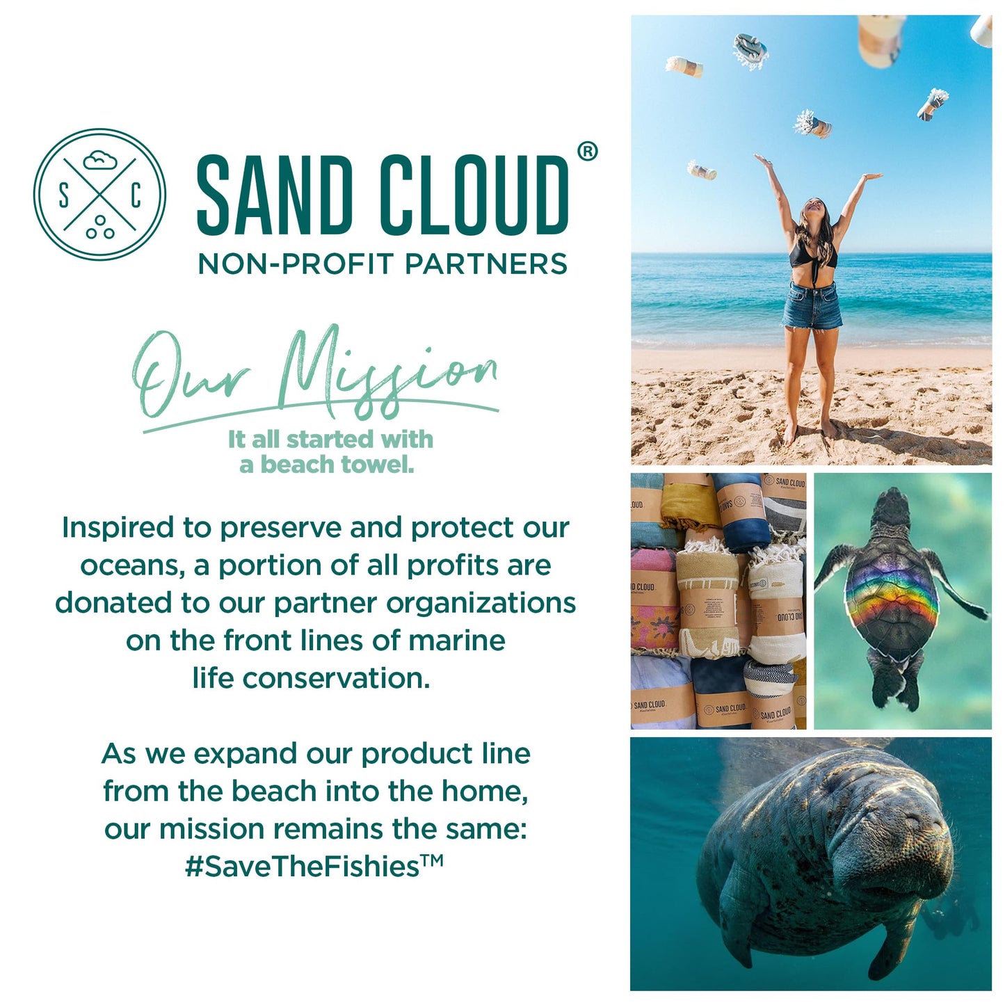 Sand Cloud Large Turkish Beach Towel - Sand Free - 100% Organic Turkish Cotton Yarn - Quick Dry Towel for Beach, Picnic Blanket or Throw - As Seen on Shark Tank - Boho Turquoise XL