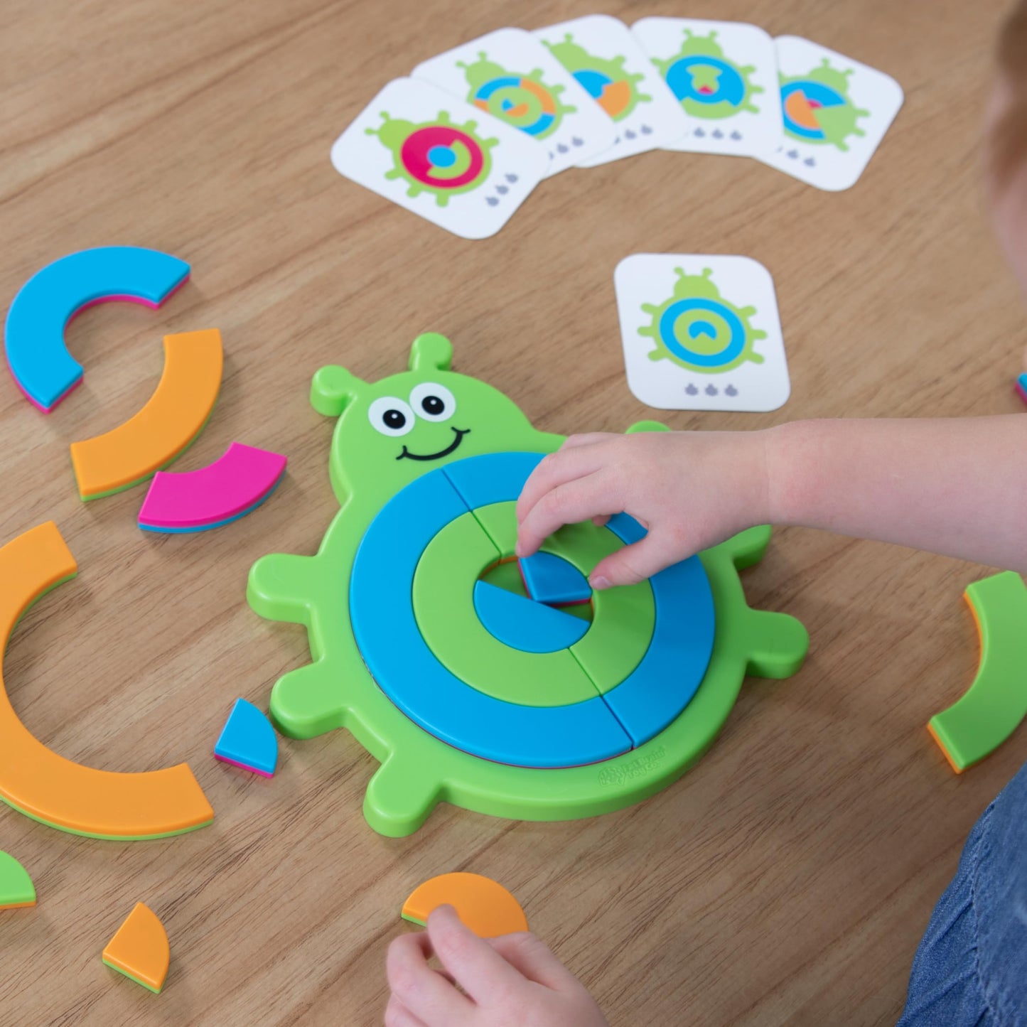 Fat Brain Toys Bugzzle Brainteasers - A Match the Picture Fraction Learning Puzzle Bug! for Ages 3 to 4