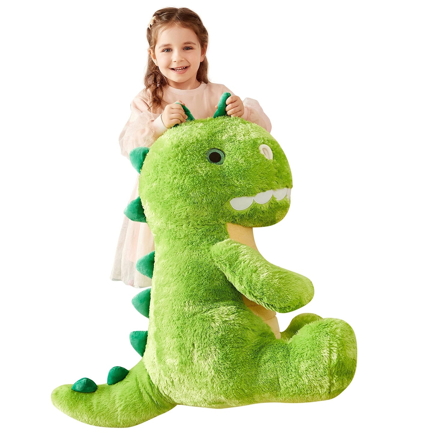IKASA Large Dinosaur Stuffed Animal Plush Toy,Giant T-Rex Cute 23" Jumbo Soft Toys,Huge Big Size Fluffy Plushy Fat Plushie,Gifts for Kids