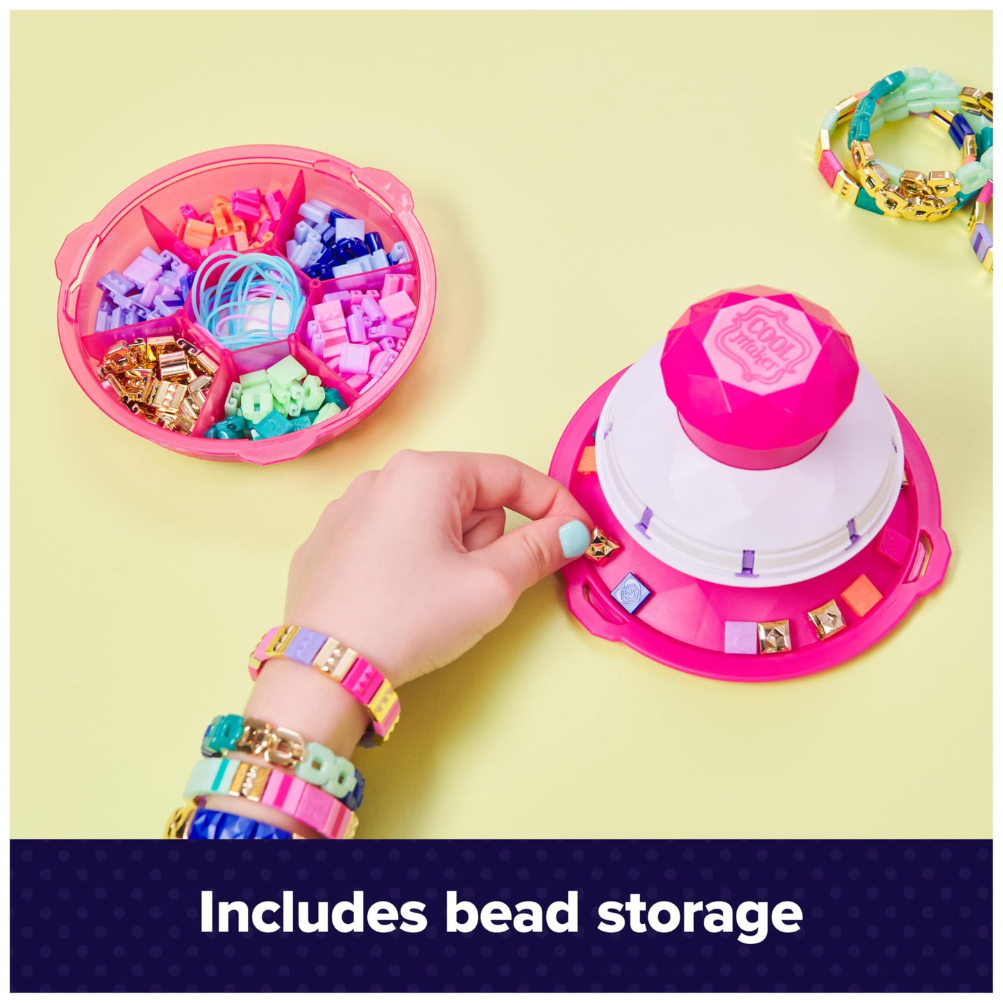 Cool Maker, PopStyle Bracelet Making Kit with 170 Beads, Make & Remake 10 (Packaging May Vary), Jewelry Kit, Gifts & Stocking Stuffers for Girls Ages 7 and up