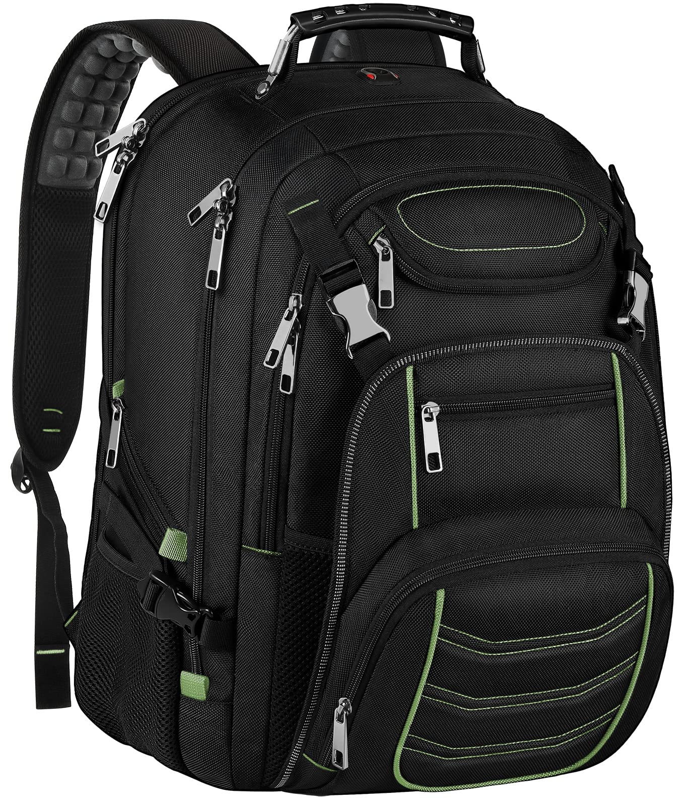 SINVICKO Extra Large 18.4 Inch Laptop Backpack, Green, RFID Anti-Theft, TSA Friendly, USB Charging Port, Water Resistant, Heavy Duty, Durable, for Men