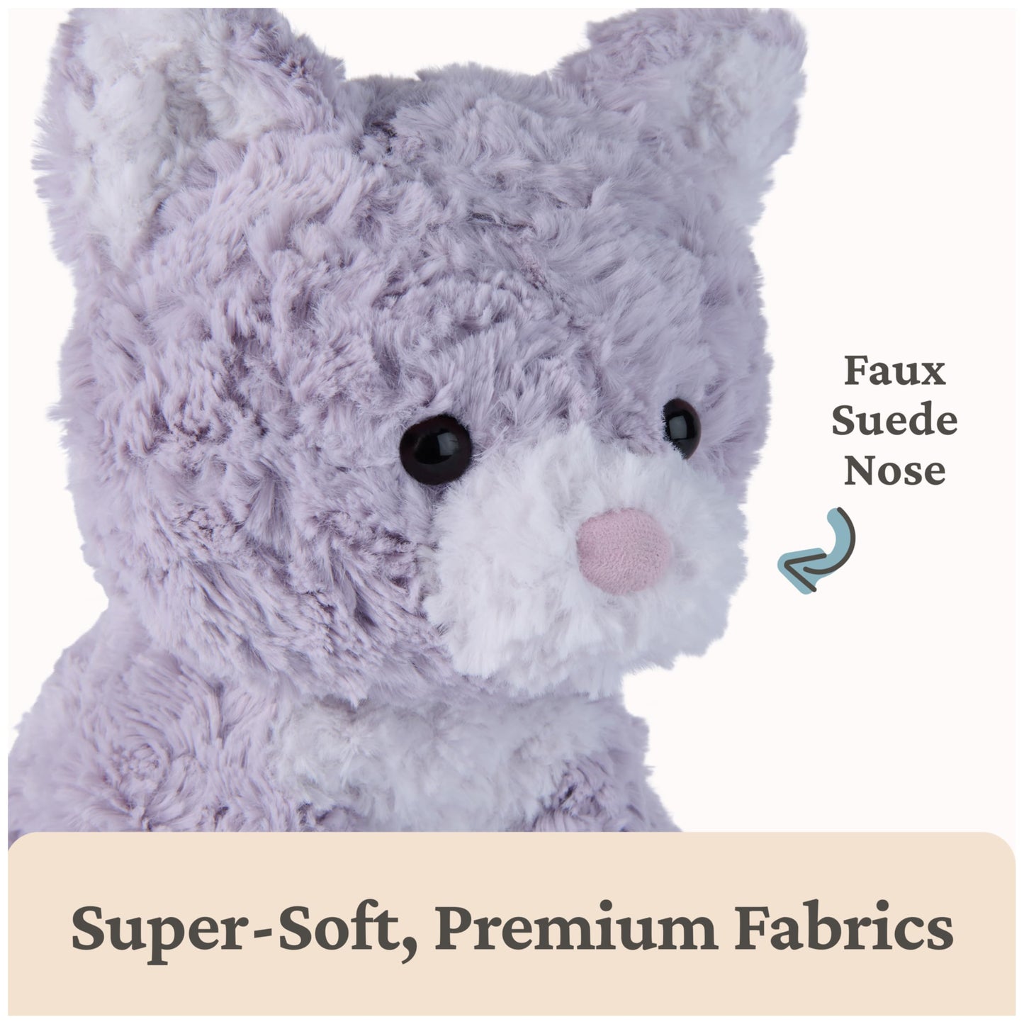 GUND Cozys Collection Kitten Plush, Cat Stuffed Animal for Ages 0 and Up, Purple, 10"