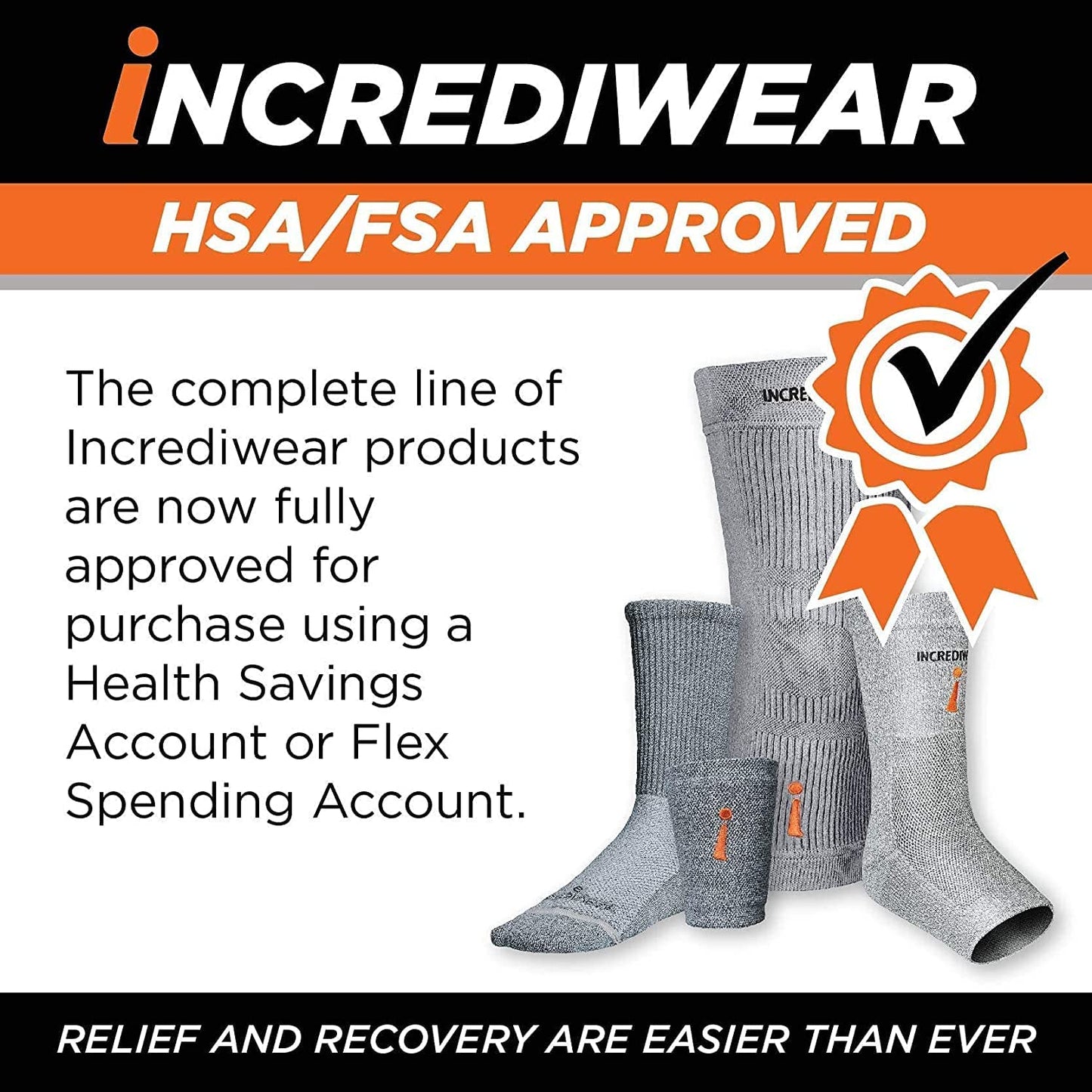 Incrediwear Calf Sleeve - Calf Sleeves for Men and Women to Help with Muscle Pain Relief, Shin Splints, and Muscle Recovery (Charcoal, Large)