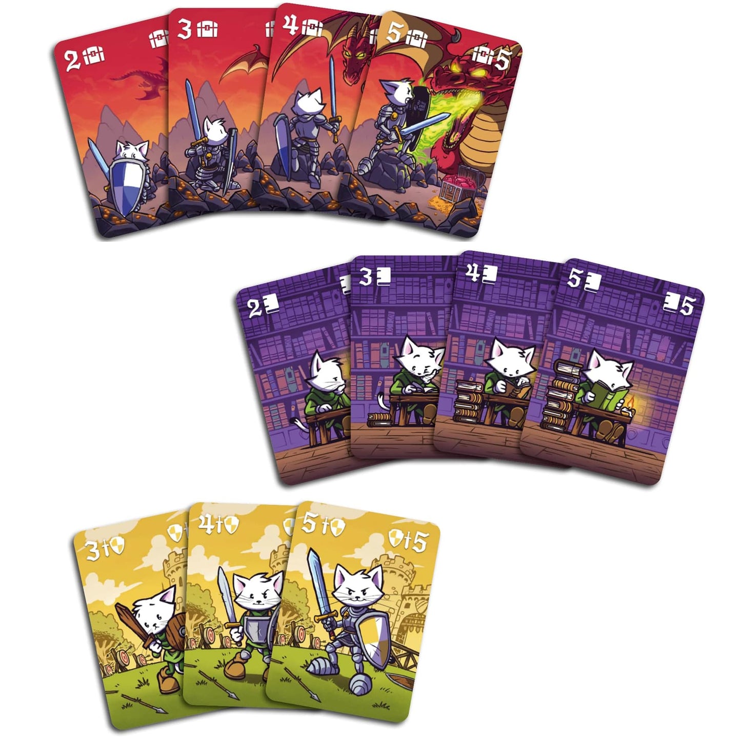 Blue Cocker: Medieval Academy (Second Edition) - Card Drafting, Strategy Board Game, Chivalry, Tournaments & Adventure, Ages 8+, 1-5 Players, 30 Min