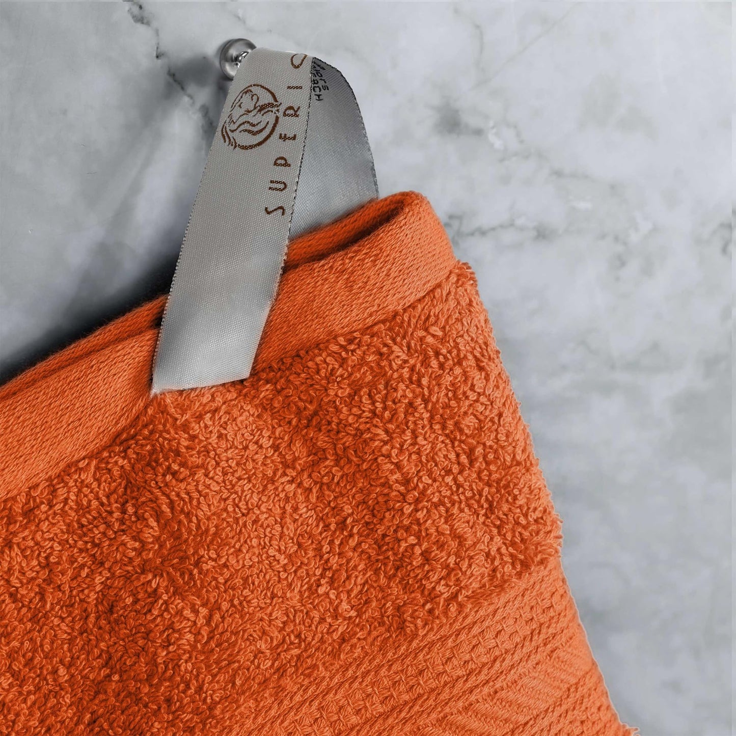 Superior Atlas Cotton Heavyweight Hand Towels, Towel Set, Luxury Bathroom Accessories, Kitchen Basics, Spa, Salon, Hotel, Resort, Thick, Ultra-Plush, Highly-Absorbent, Hand Towel, Sandstone