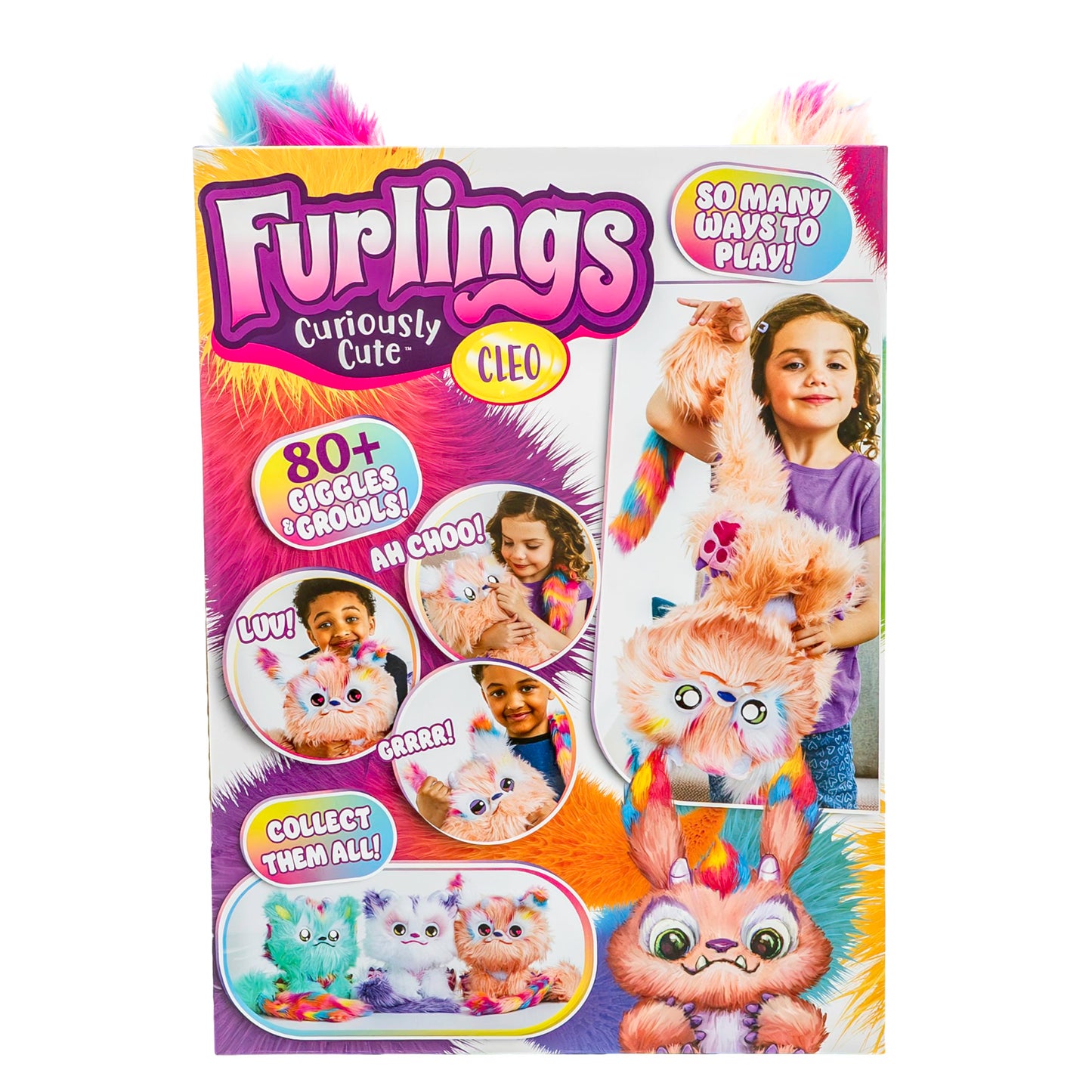 Furlings Cleo - 13" Interactive Plush Toy, 80+ Sounds & Animations, Gift for Girls & Boys 3+