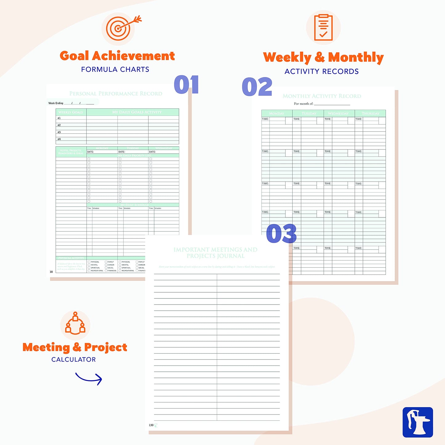 The Performance Planner | Leatherette Edition | By Zig Ziglar | Daily Planner Journal and For Daily Weekly Monthly and Yearly Goal Setting And Achieving