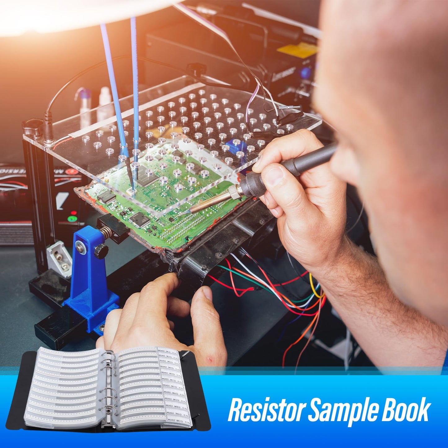 1206 Resistors Kit, 1% SMD Resistor Assorted Folder,170value x 50pcs = 8500pcs,Sample Book Kit for Electronic Components. (Resistor-1206)