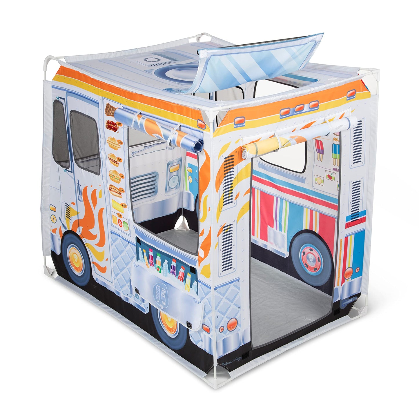 Melissa & Doug Food Truck Kids Toy Play Tent | Pretend Play | 3+ | Gift for Boy or Girl