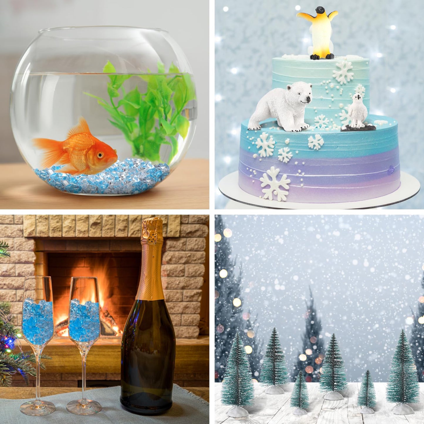 Glimin Polar Animals School Projects Set Diorama Supplies Kit Figurine Toys Model Diorama Project Set Educational Toys Birthday Gifts Decorations