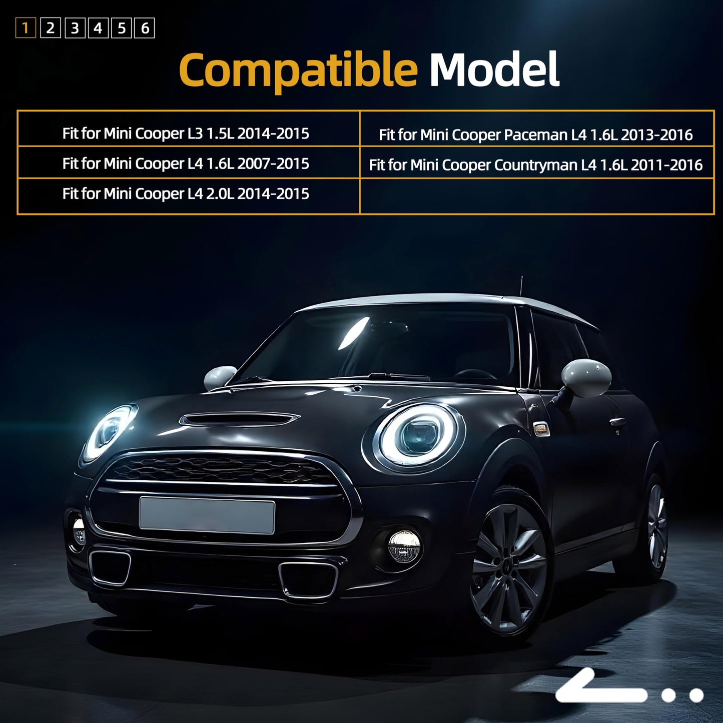 JAVOUKA Drive Belt Tensioner Assembly Idler Friction Wheel & Engine Water Pump Pulley & Serpentine Belt fit for Mini Cooper fit for Cooper Paceman fits for Cooper Countryman 07-16 L4 1.6L 2.0L L3 1.5L