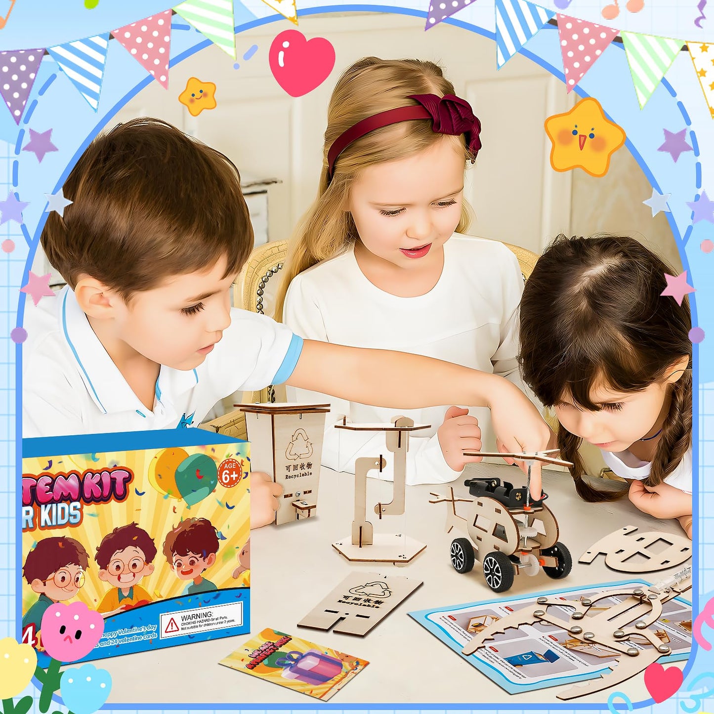 24 Pcs Halloween Party Favors for Kids Age 6-10, Treasure Box Toy Stem Kit Party Favors Science Kits for Boys girls STEM Toys for Kids Age 6 7 8 10 12 13 Classroom Giveaways, Carnival Prizes Toy, Birthday Treats, Party Supplies