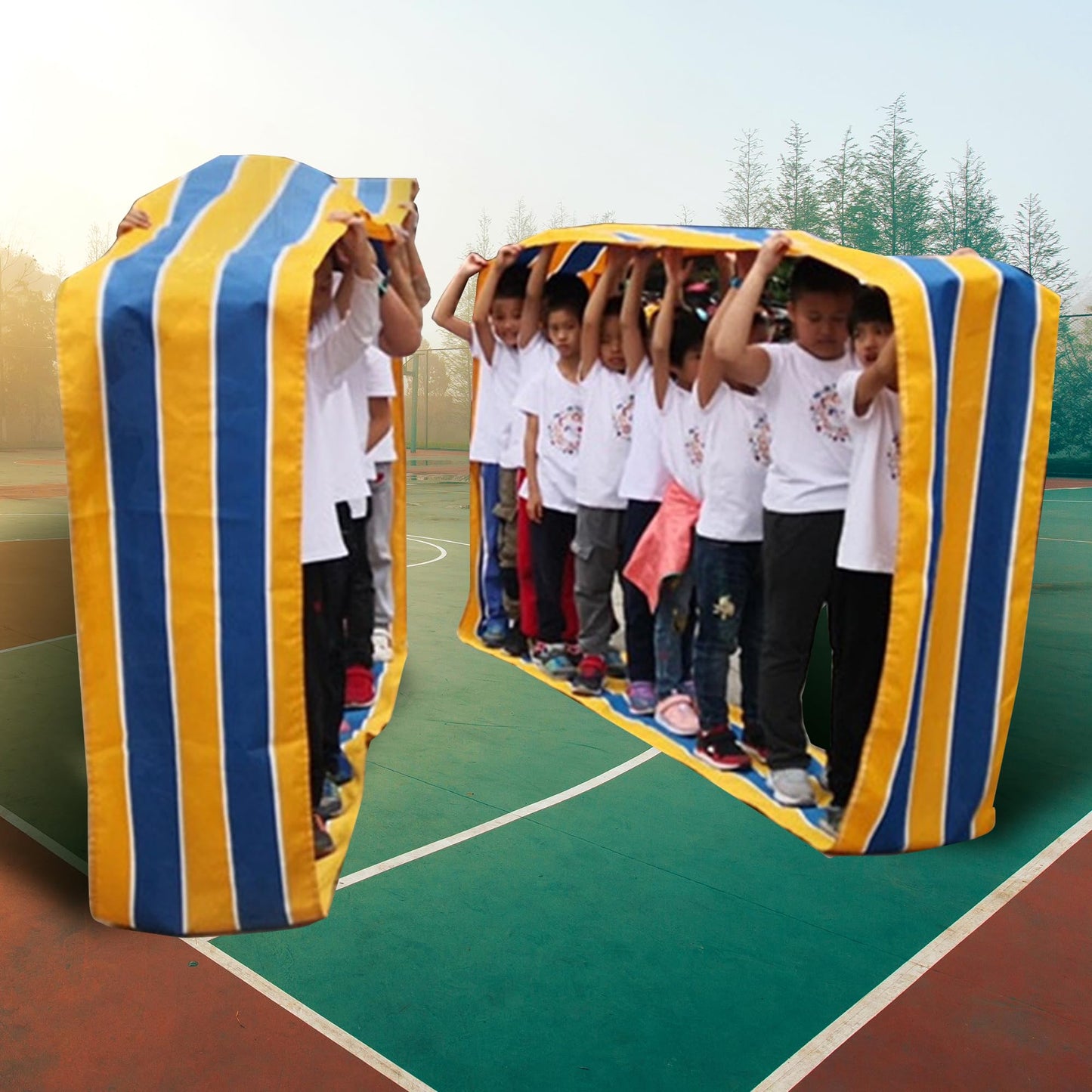 Yanacc Team Building Games Teamwork Games for Working Adults, Group Activities Mat for School Students Teens, Field Day Games (26ft, Pack of 2)